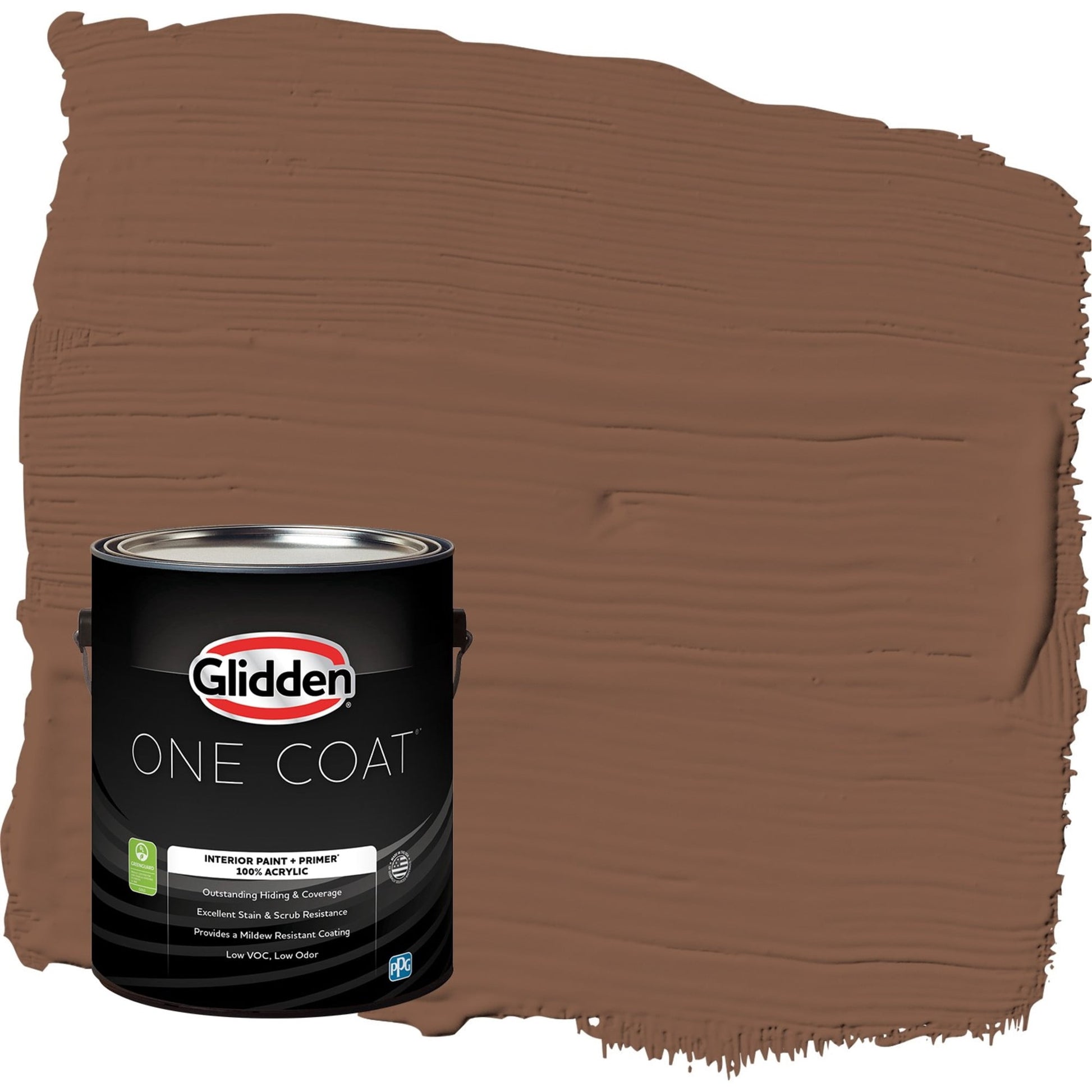 Glidden One Coat Spiced Cinnamon / Beige Eggshell Interior Paint with Primer, 1 Gallon