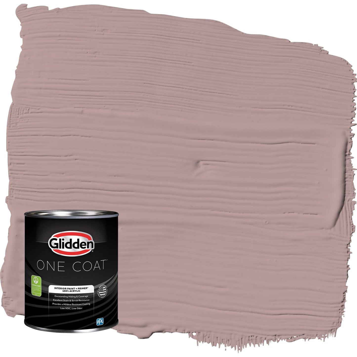 Glidden One Coat Pintura Interior Color Hongo Leonado / Rosa Acabado CÃ¡scara de Huevo con Primer, 1 Cuarto