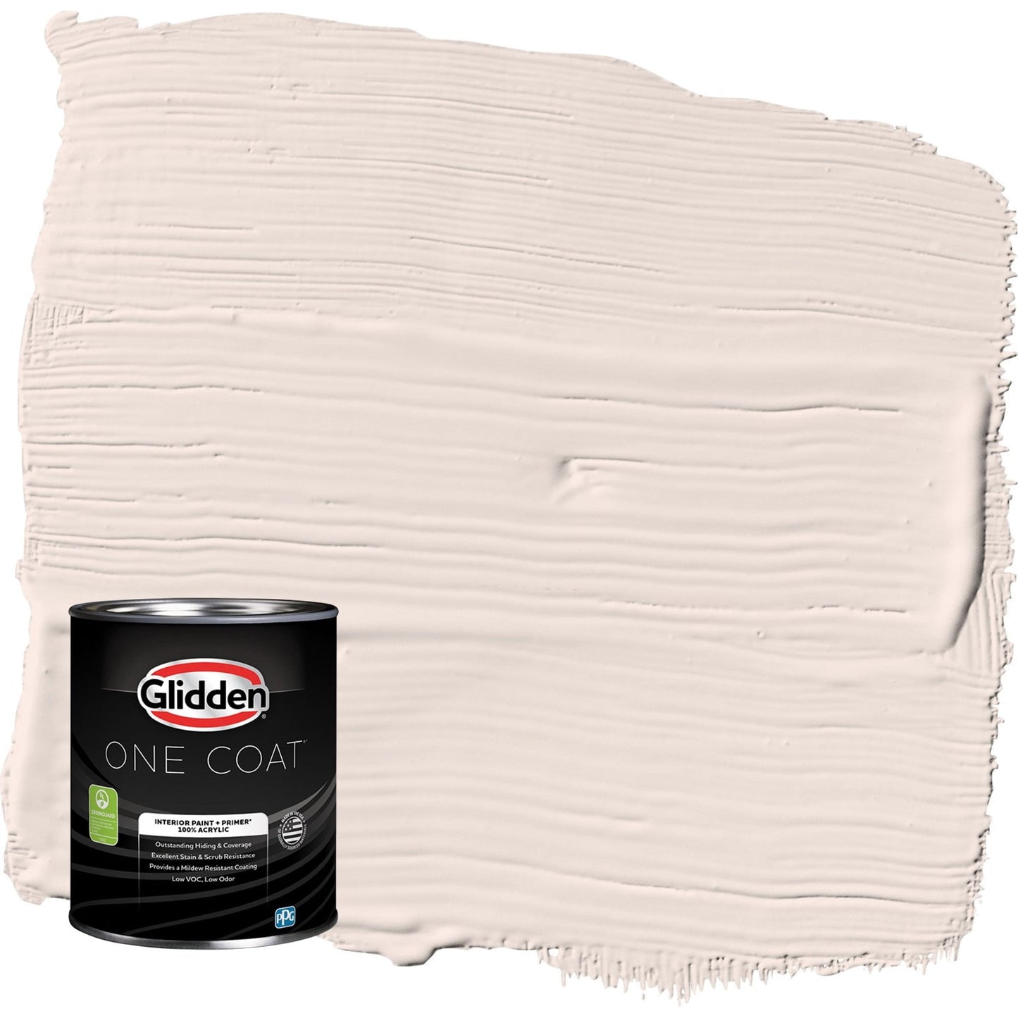 Glidden One Coat Touchable / Tan Flat Interior Paint with Primer, 1 Quart