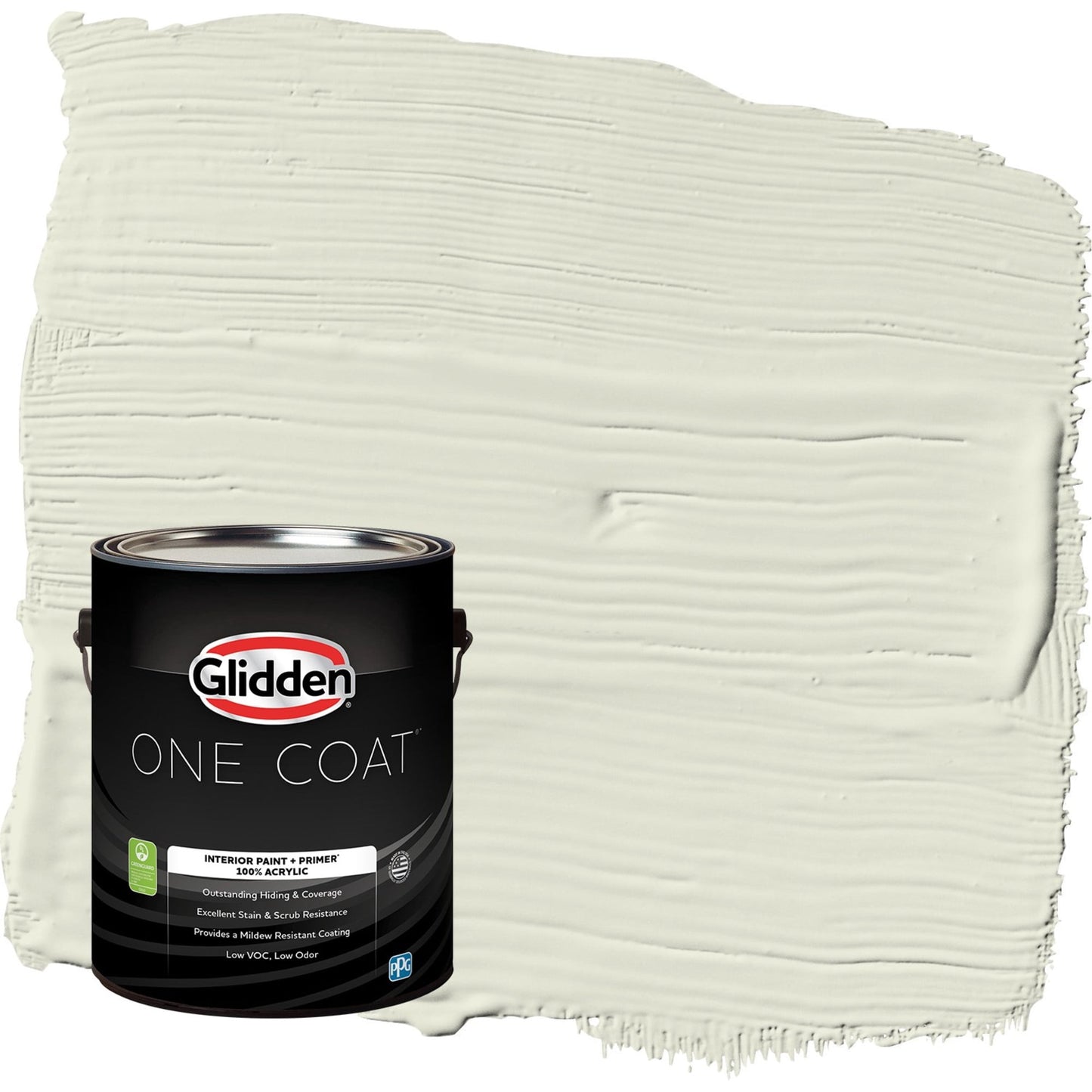 Glidden One Coat Wild Wheat / Green Flat Interior Paint with Primer, 1 Gallon