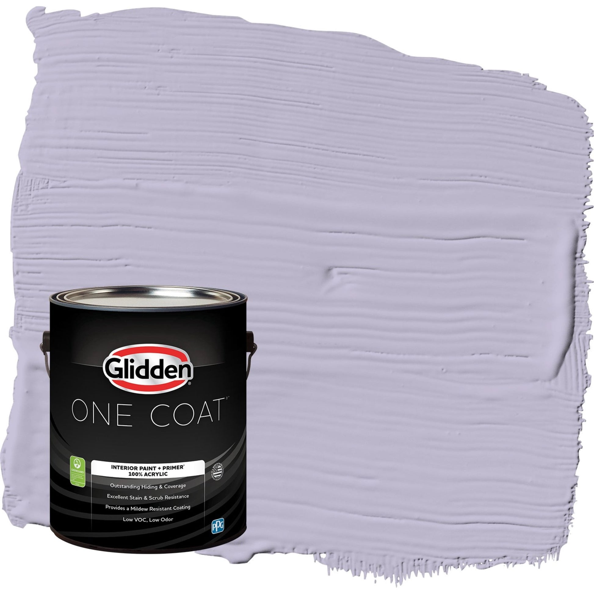 Glidden One Coat Wild Lilac / Purple Eggshell Interior Paint with Primer, 1 Gallon