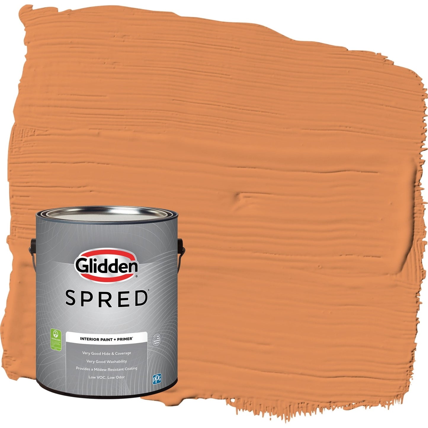 Glidden Spred Carrot Cake / Orange, Semi-Gloss Interior Paint with Primer, 1 Gallon