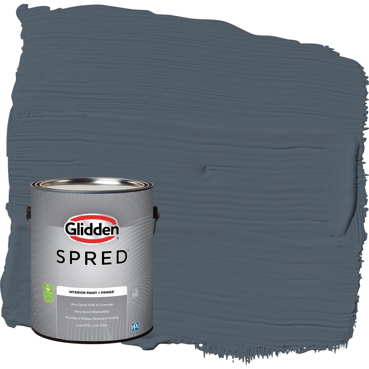 Glidden Spred Goblin / Gray, Semi-Gloss Interior Paint with Primer, 1 Gallon
