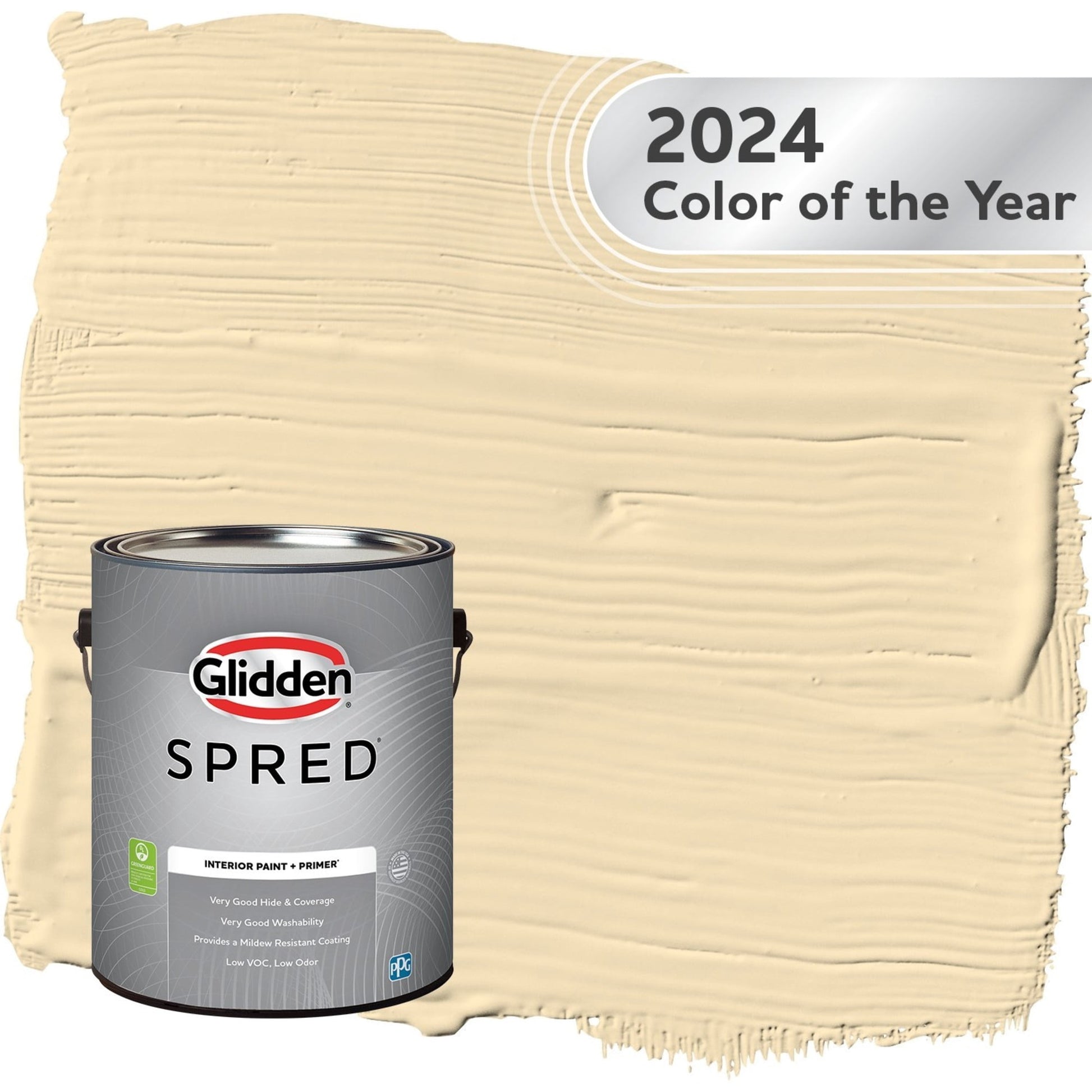 Glidden Spred Limitless / Yellow, Semi-Gloss Interior Paint with Primer, 1 Gallon