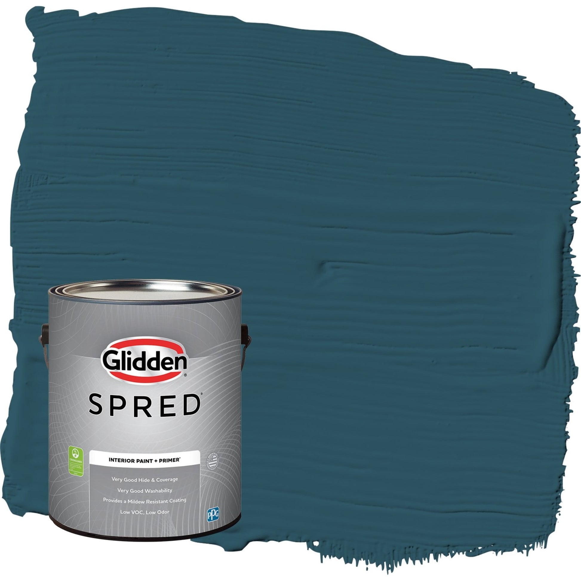 Glidden Spred Blue Bayberry / Green, Eggshell Interior Paint with Primer, 1 Gallon