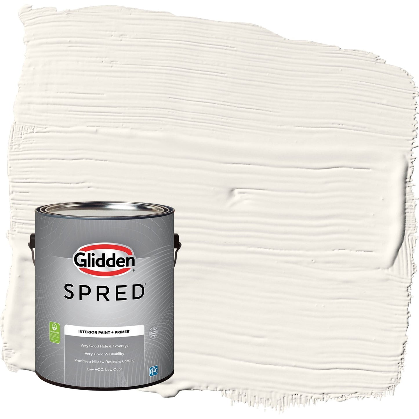 Glidden Spred Cow's Milk / Off White Eggshell Interior Paint with Primer, 1 Gallon