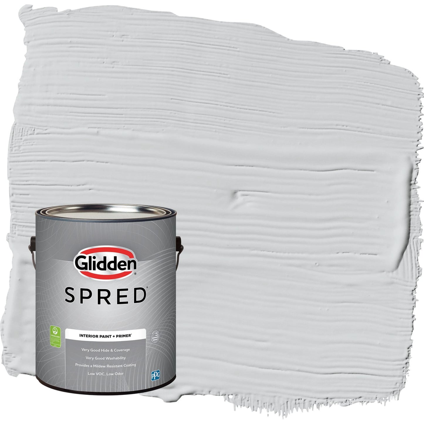 Glidden Spred Elemental / Gray, Eggshell Interior Paint with Primer, 1 Gallon