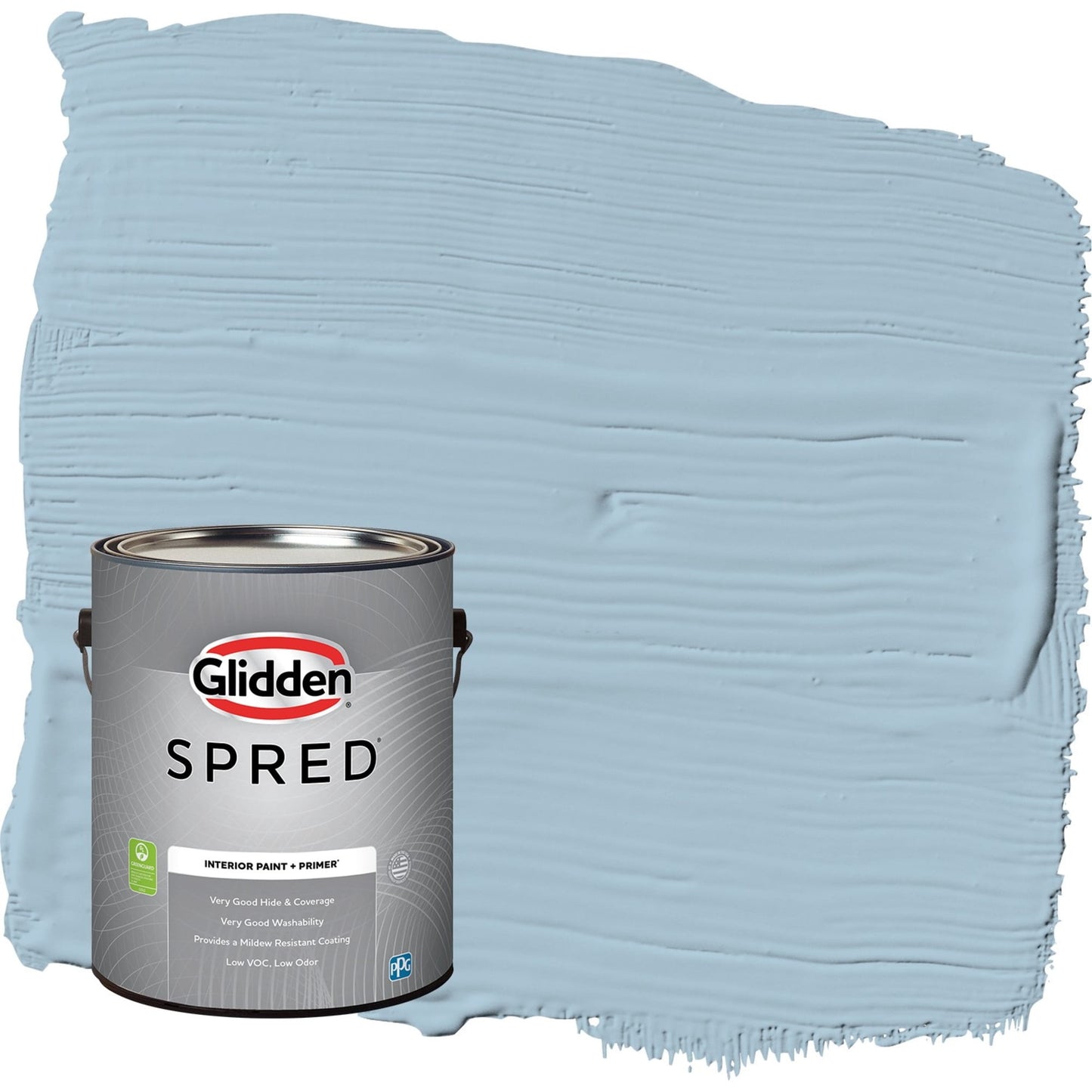 Glidden Spred Grab-N-Go Graceful / Blue, Eggshell Interior Paint with Primer, 1 Gallon