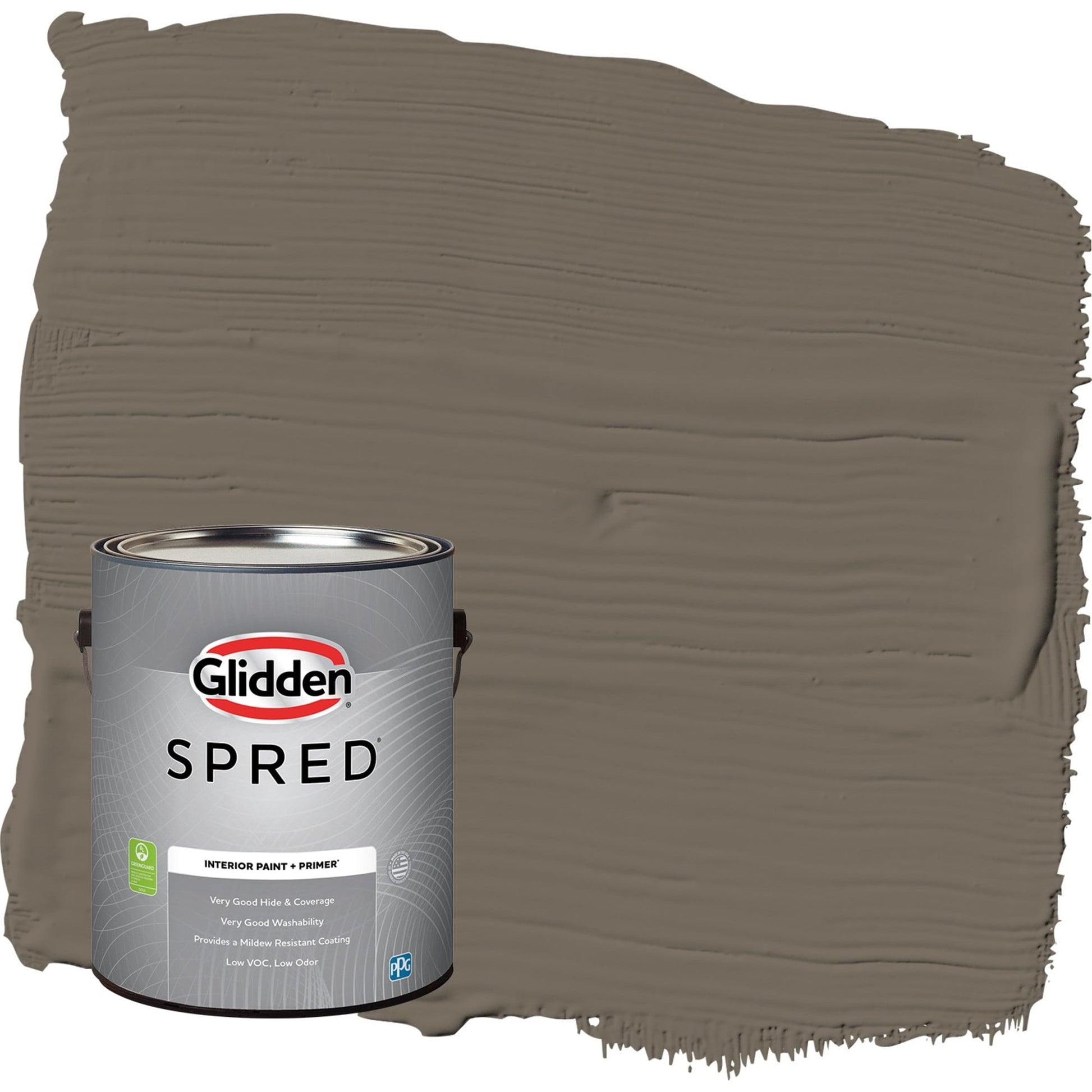 Glidden Spred Granite / Brown, Eggshell Interior Paint with Primer, 1 Gallon