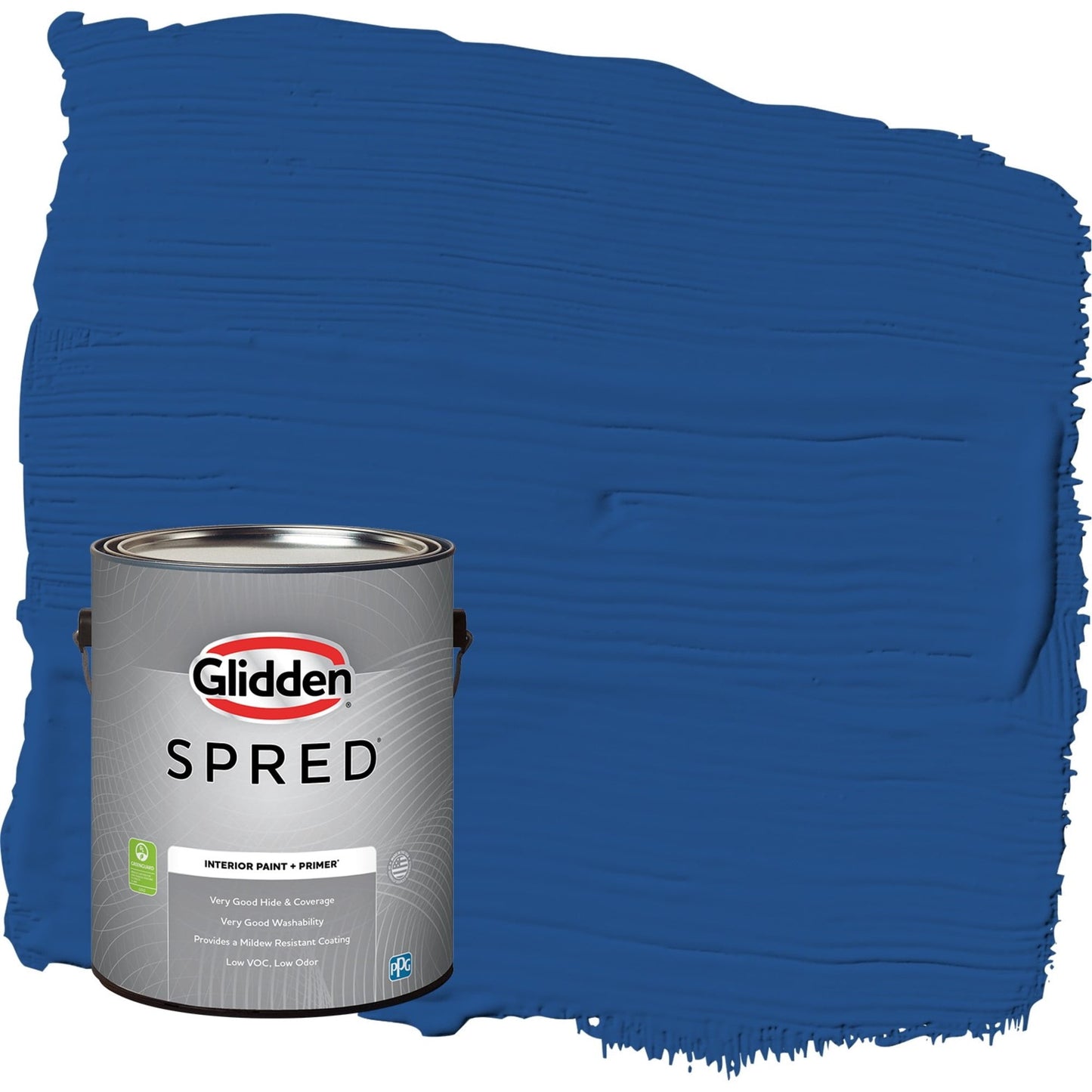 Glidden Spred Brilliant Blue / Blue, Eggshell Interior Paint with Primer, 1 Gallon