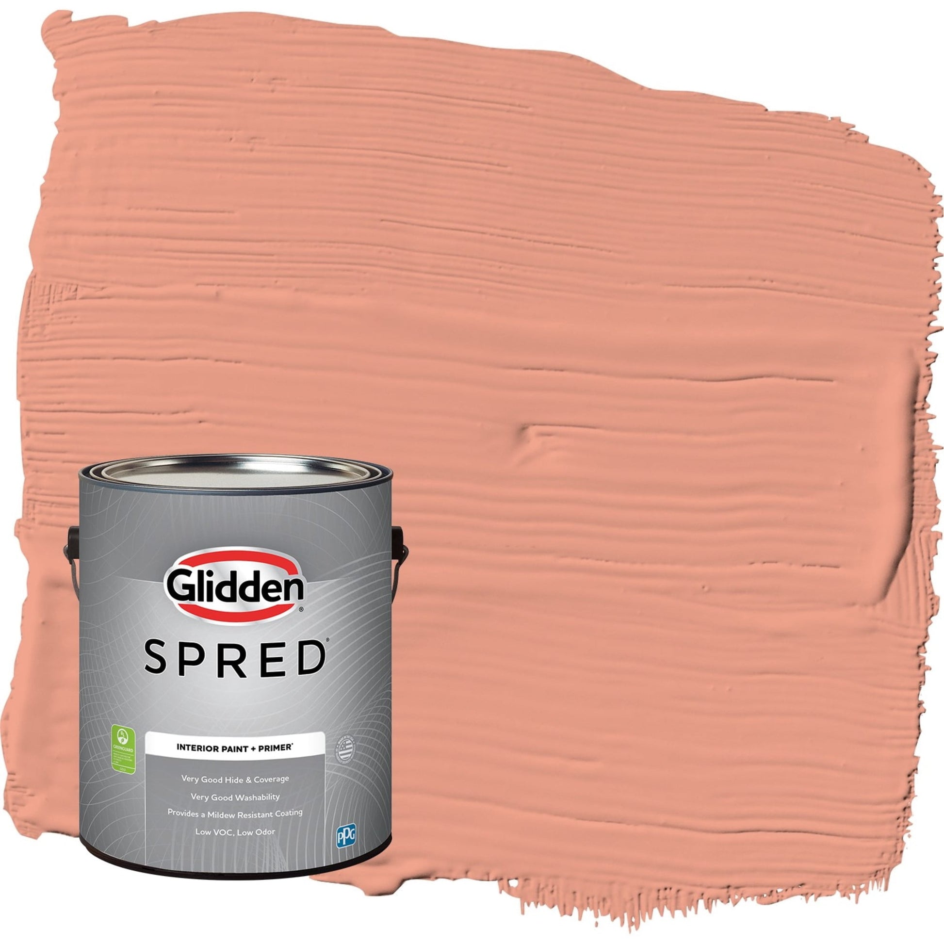 Glidden Spred Opal Fire / Orange, Flat Interior Paint with Primer, 1 Gallon