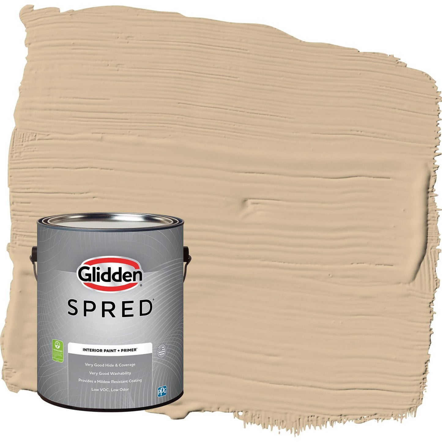Glidden Spred Pony Tail / Beige, Semi-Gloss Interior Paint with Primer, 1 Gallon