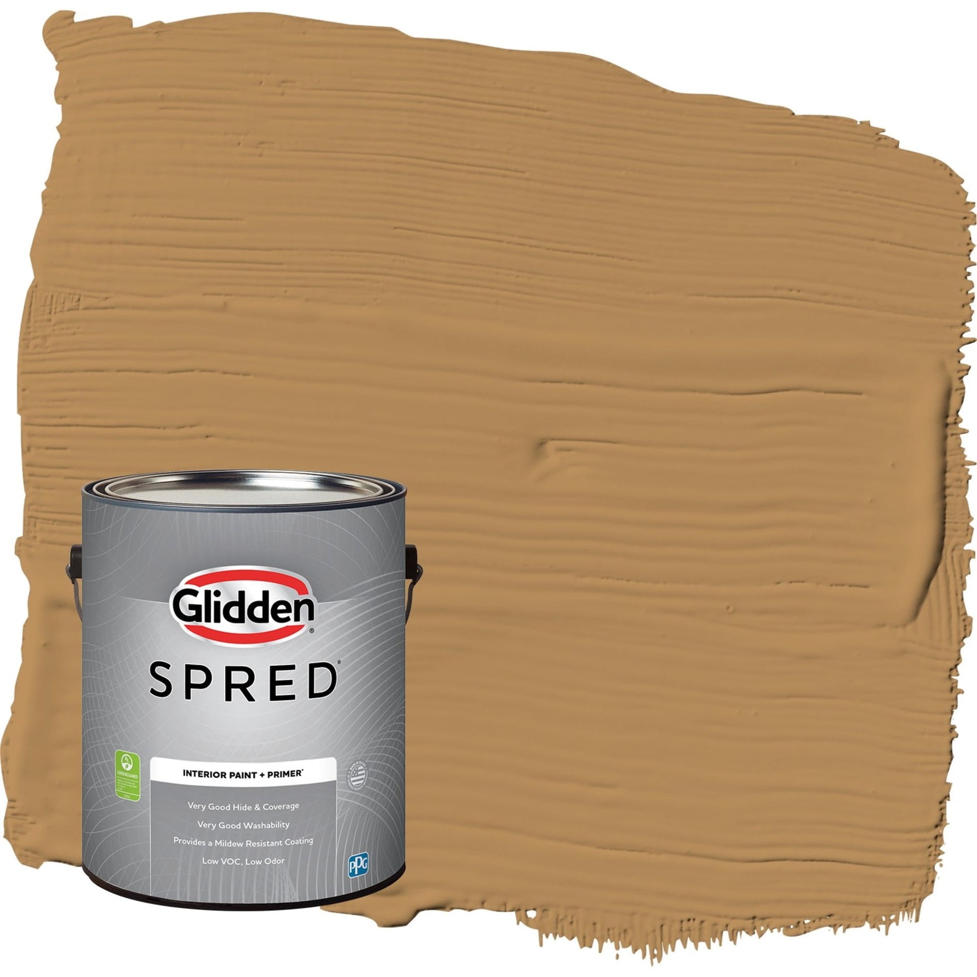 Glidden Spred Allegro / Tan, Flat Interior Paint with Primer, 1 Gallon