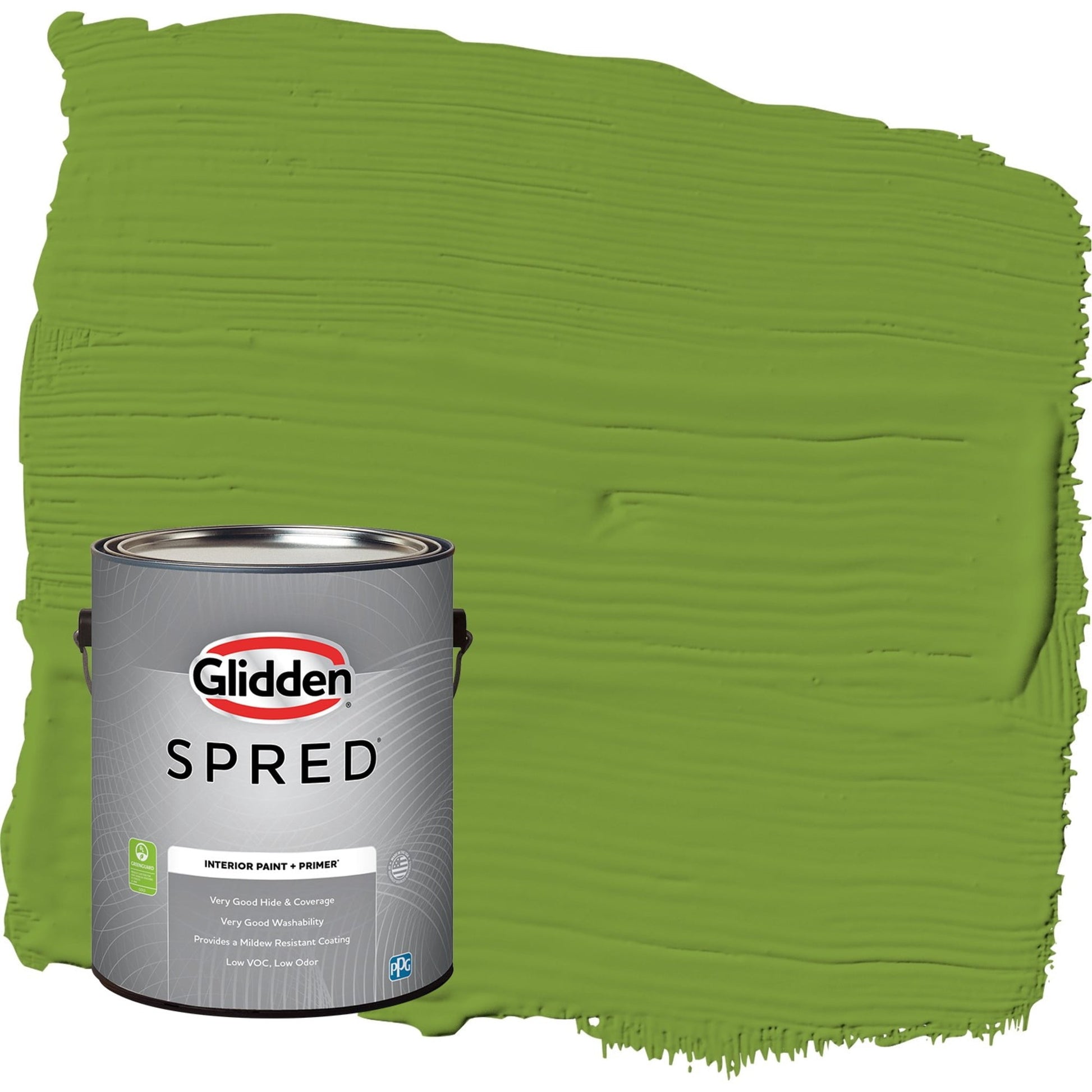 Glidden Spred Antique Moss / Green, Semi-Gloss Interior Paint with Primer, 1 Gallon