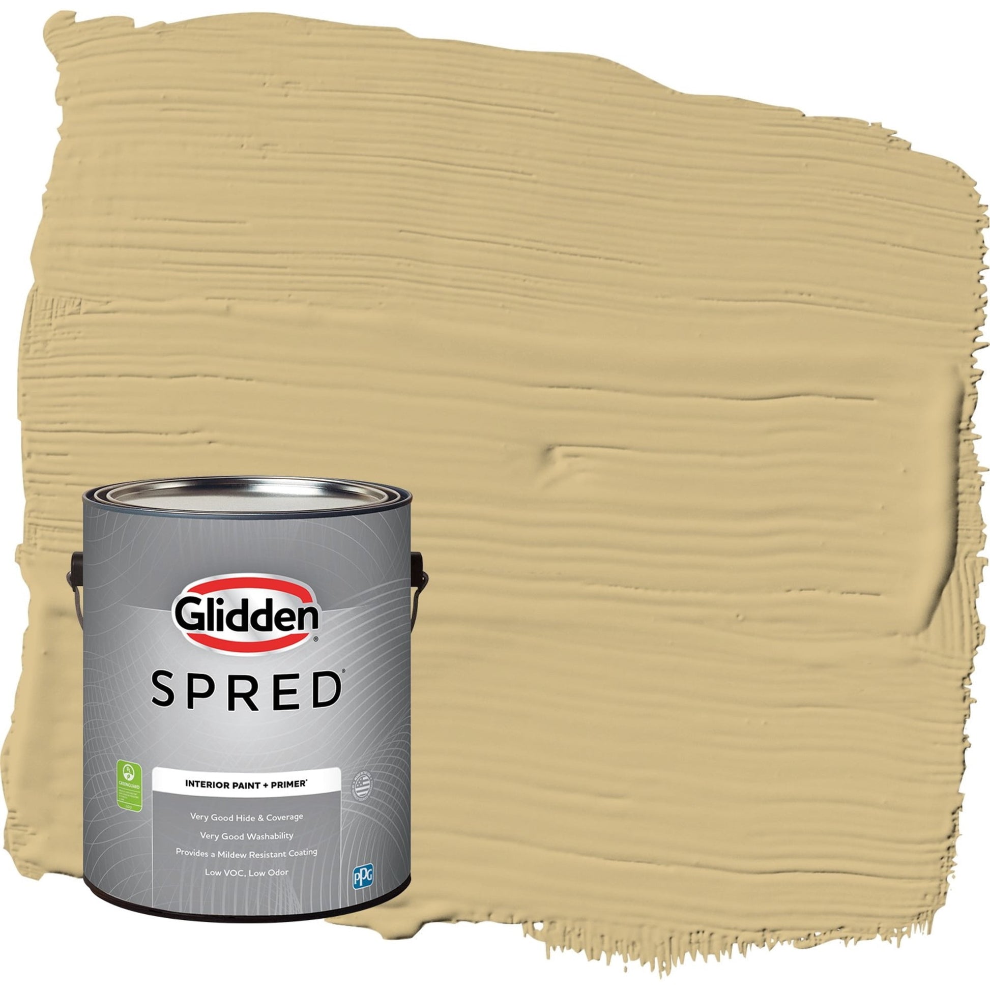Glidden Spred Appalachian Trail / Yellow, Eggshell Interior Paint with Primer, 1 Gallon
