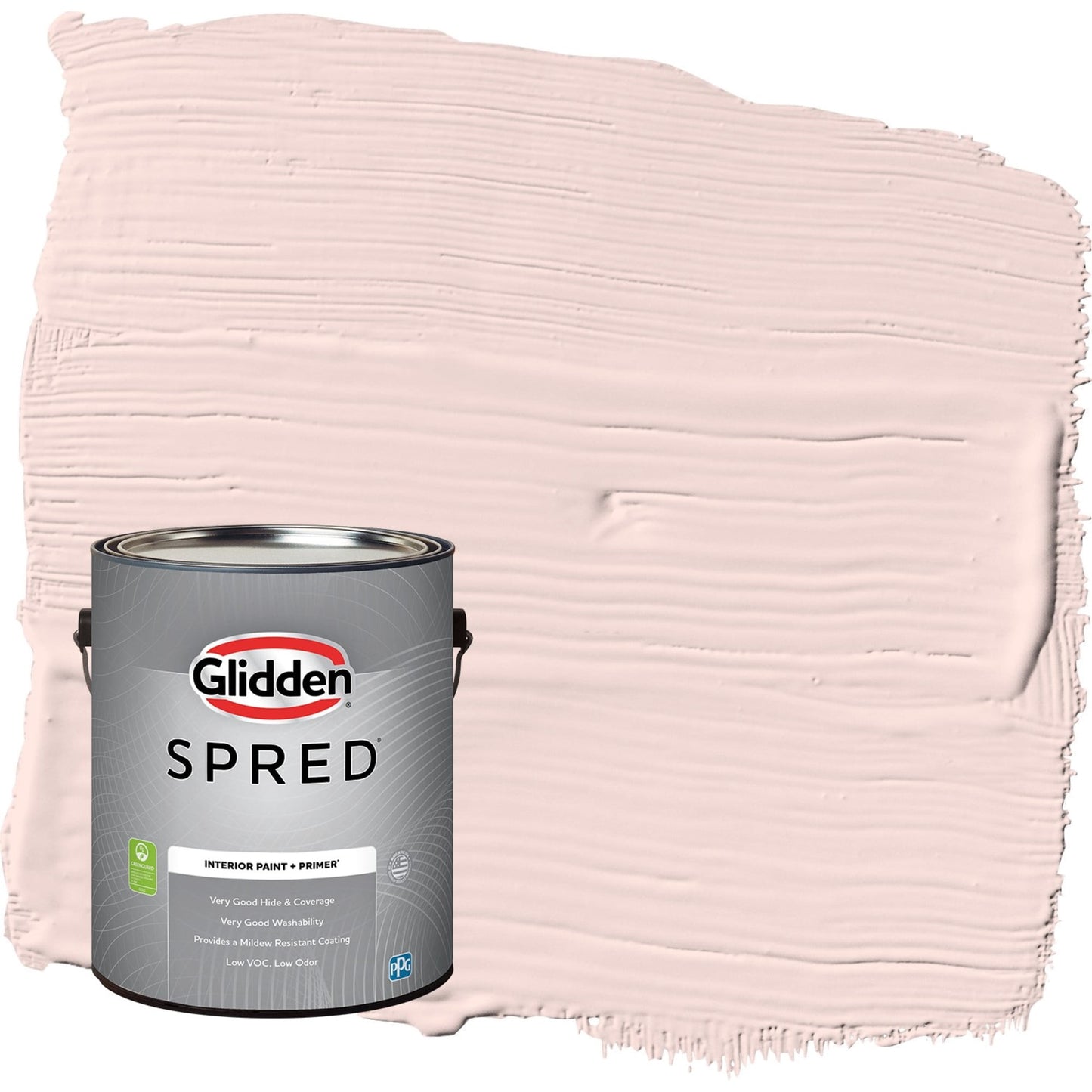 Glidden Spred Ballet Slipper / Pink, Flat Interior Paint with Primer, 1 Gallon