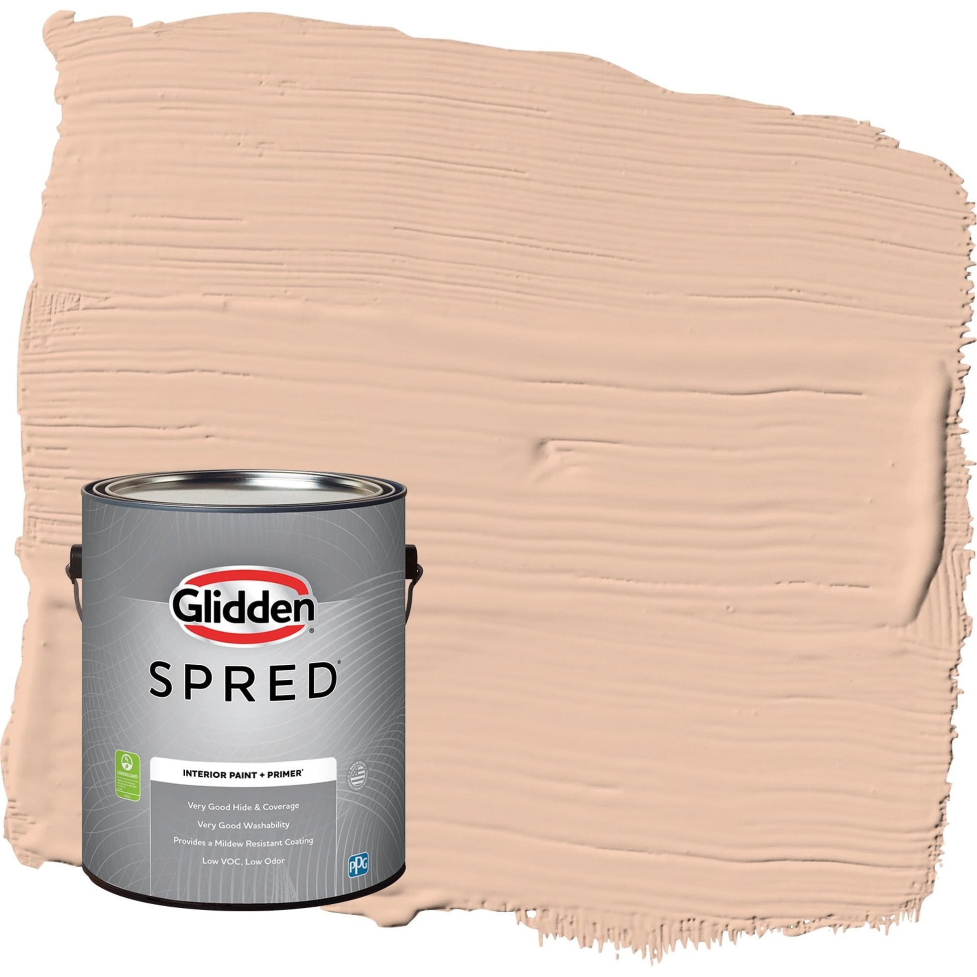 Glidden Spred Beach Vibes / Orange, Flat Interior Paint with Primer, 1 Gallon