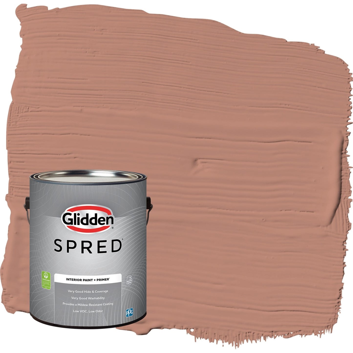 Glidden Spred Big Cypress / Orange, Flat Interior Paint with Primer, 1 Gallon