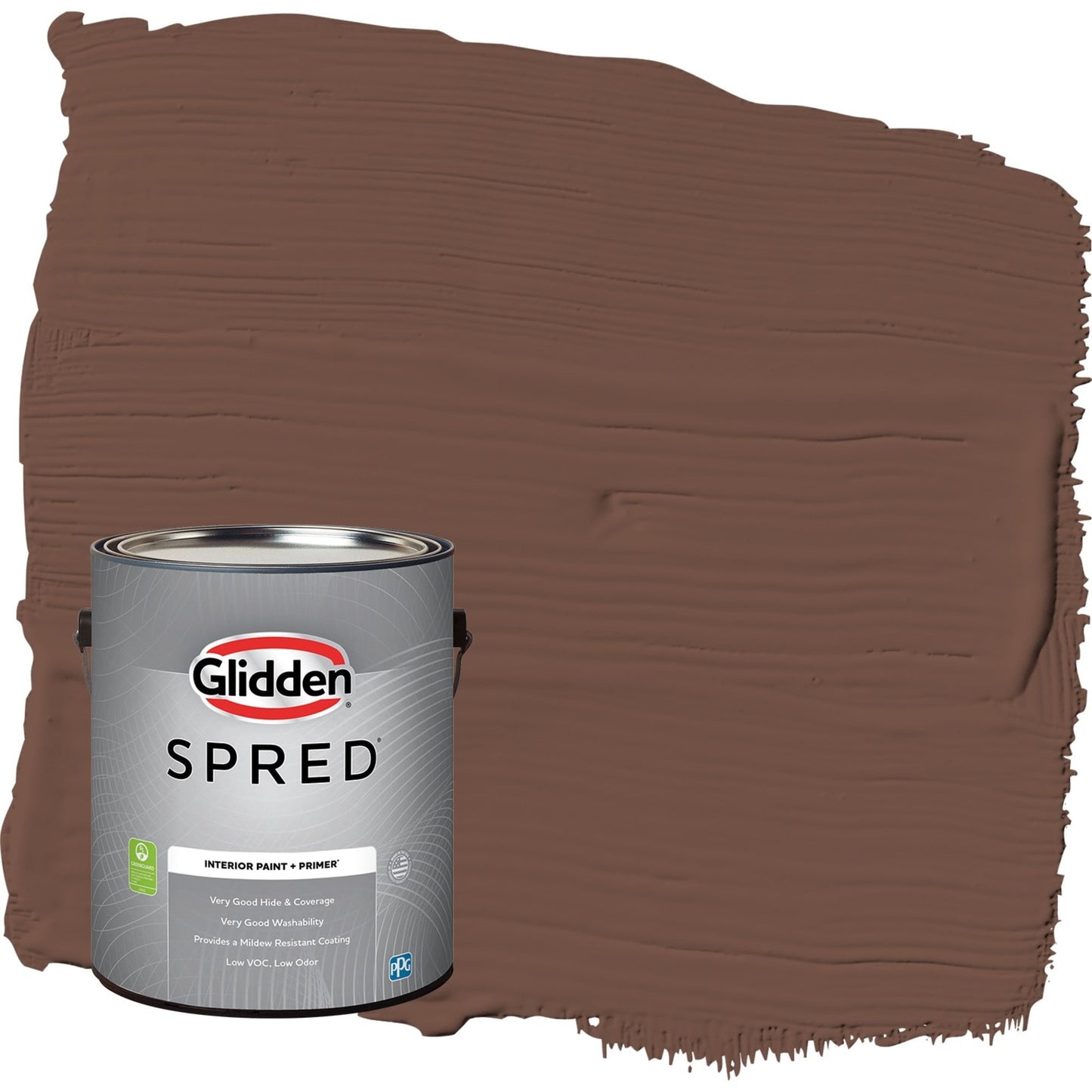 Glidden Spred Bigfoot / Brown, Flat Interior Paint with Primer, 1 Gallon