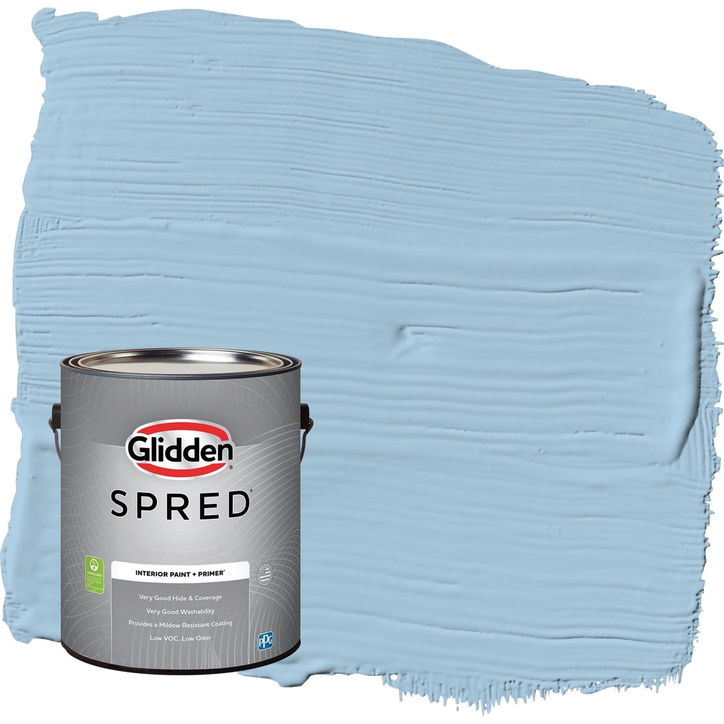 Glidden Spred Blue Bows / Blue, Eggshell Interior Paint with Primer, 1 Gallon