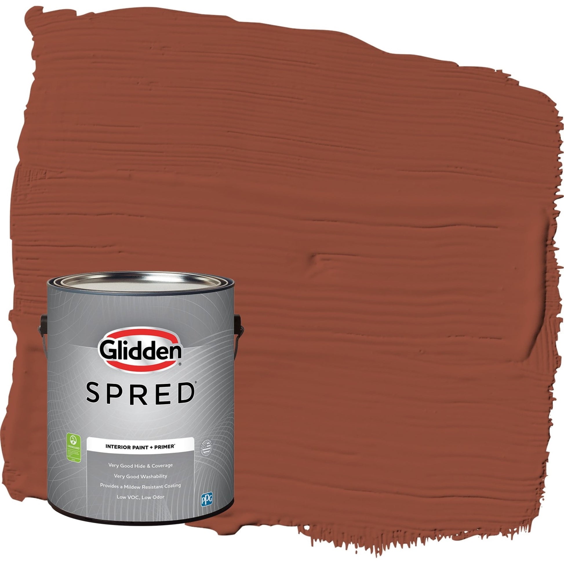 Glidden Spred Burled Redwood / Brown, Eggshell Interior Paint with Primer, 1 Gallon