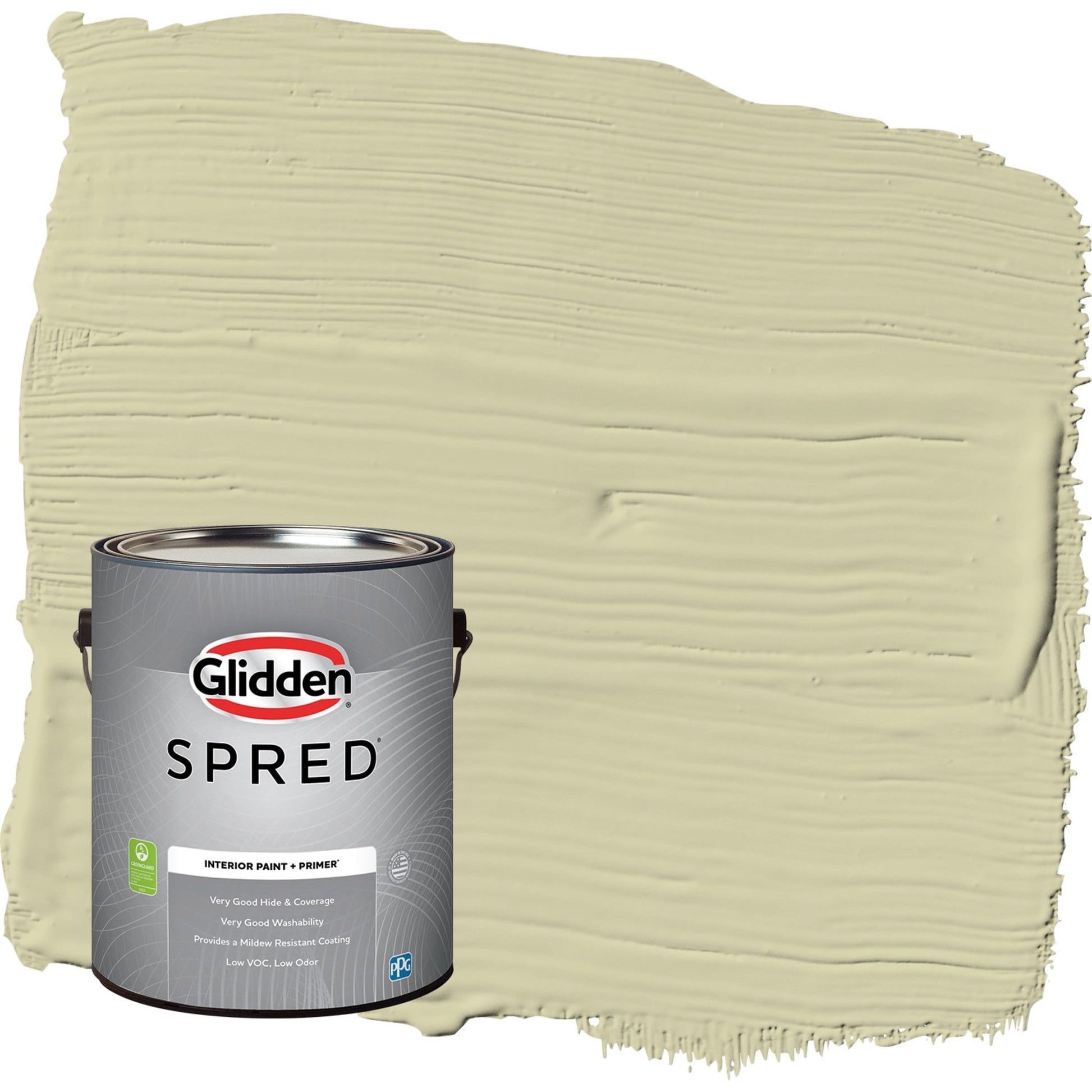Glidden Spred Canary Grass / Green, Eggshell Interior Paint with Primer, 1 Gallon
