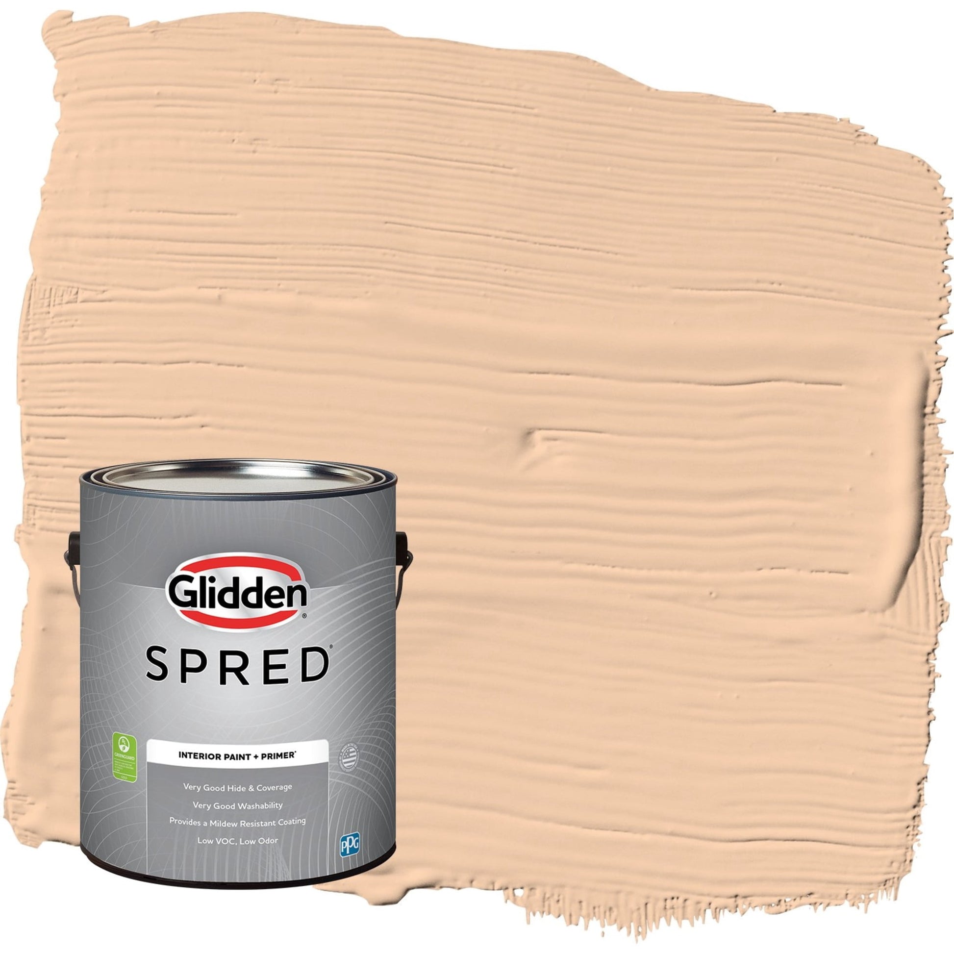 Glidden Spred Caramel Ice / Orange Semi-Gloss Interior Paint with Primer, 1 Gallon