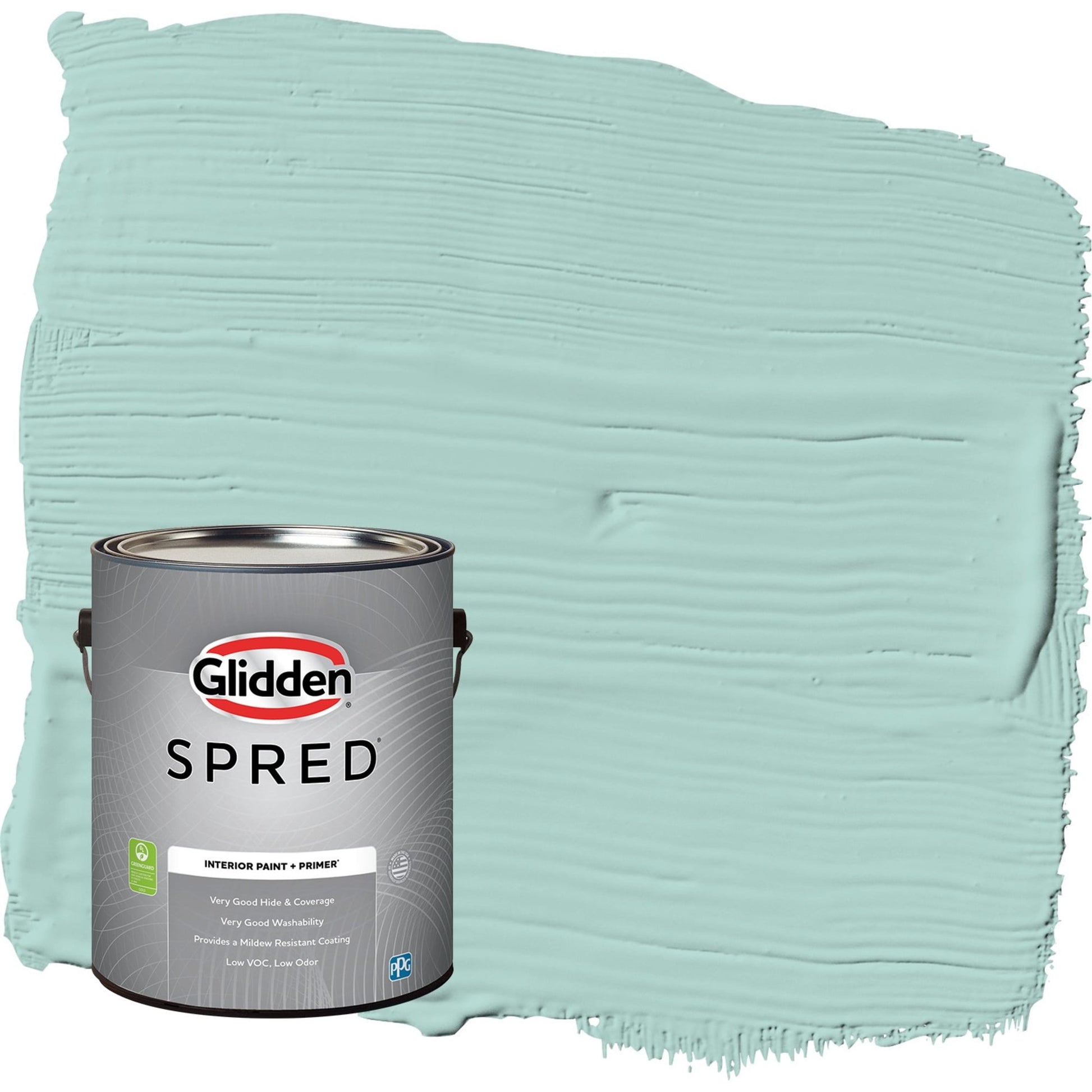 Glidden Spred Cassiopeia / Green, Semi-Gloss Interior Paint with Primer, 1 Gallon