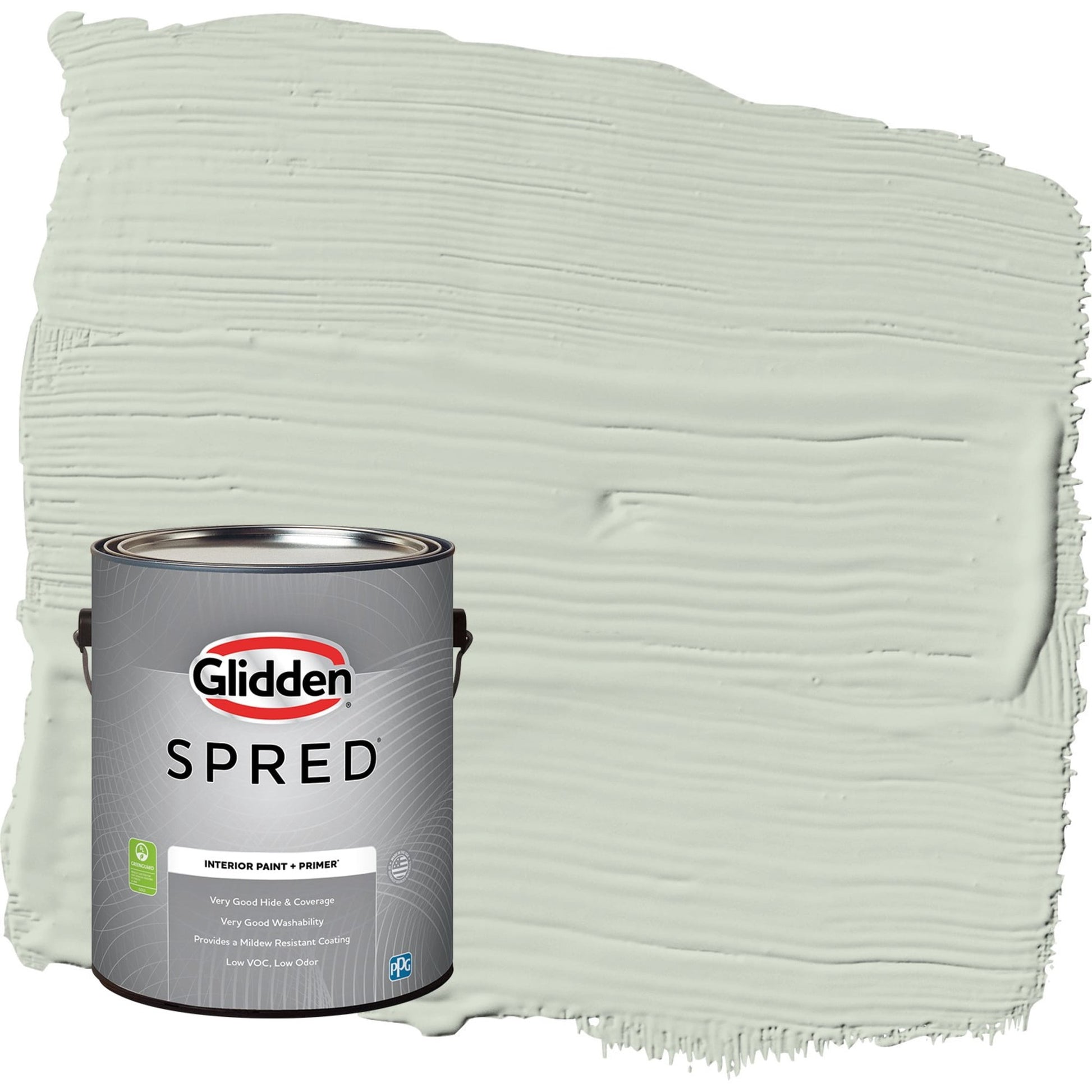 Glidden Spred Castaway / Green, Semi-Gloss Interior Paint with Primer, 1 Gallon