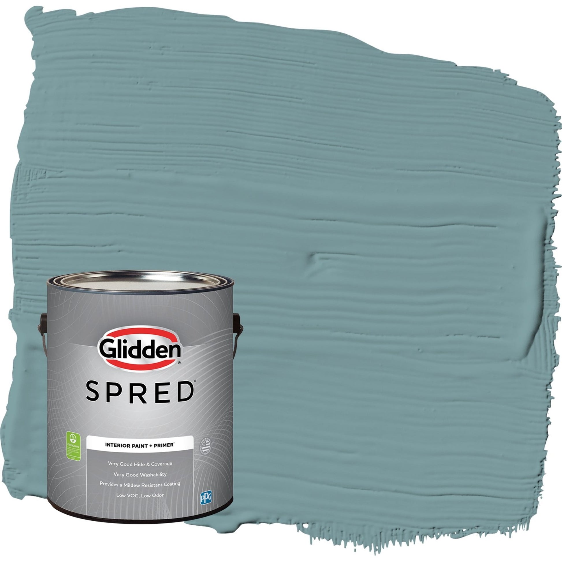Glidden Spred Cathedral Glass / Aqua Semi-Gloss Interior Paint with Primer, 1 Gallon