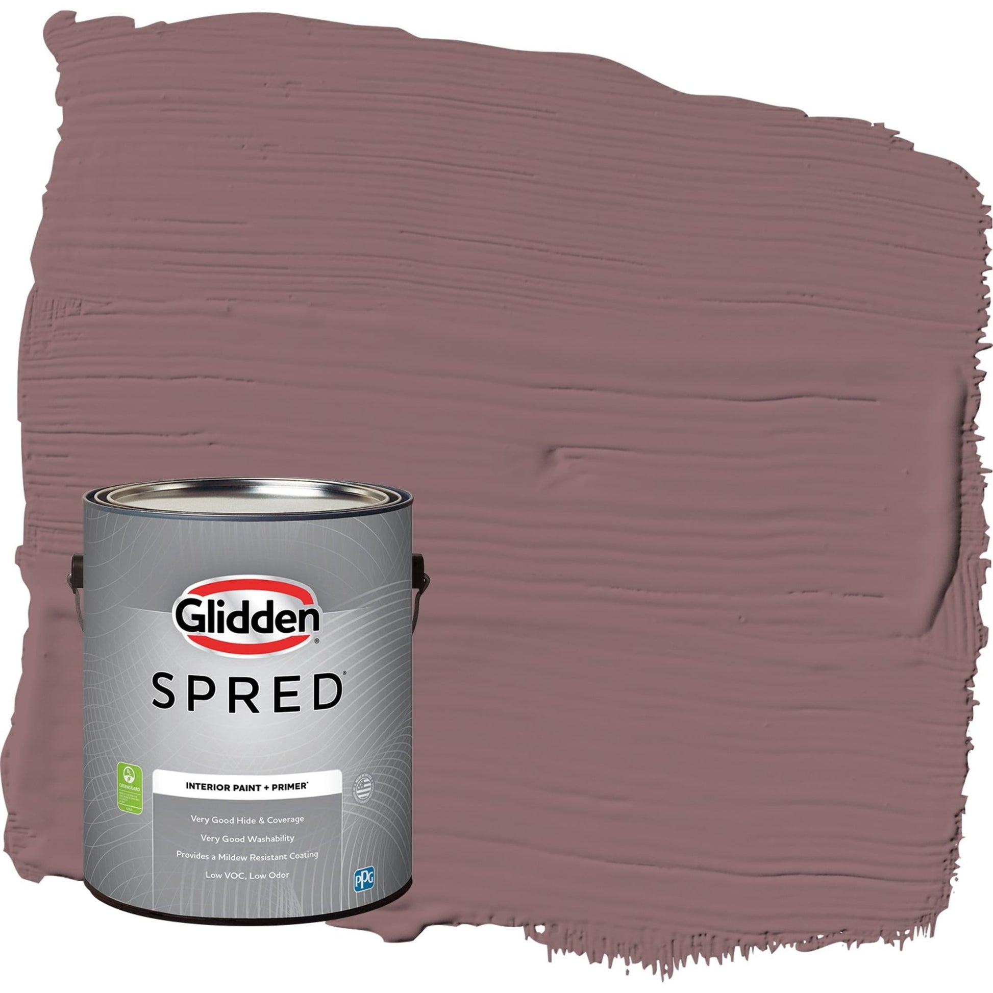 Glidden Spred Chocolate Sparkle / Purple, Semi-Gloss Interior Paint with Primer, 1 Gallon
