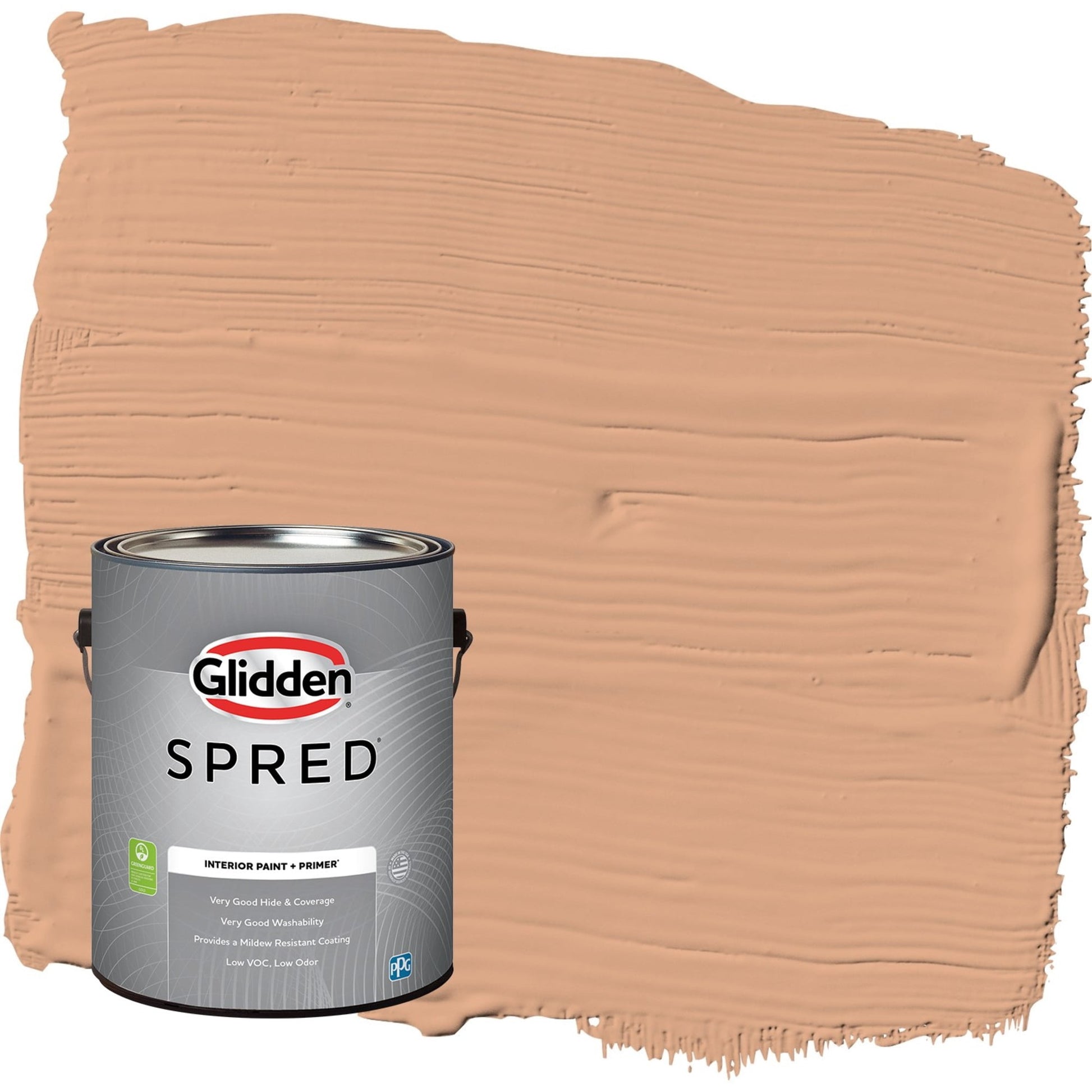 Glidden Spred Clay Fire / Orange, Semi-Gloss Interior Paint with Primer, 1 Gallon