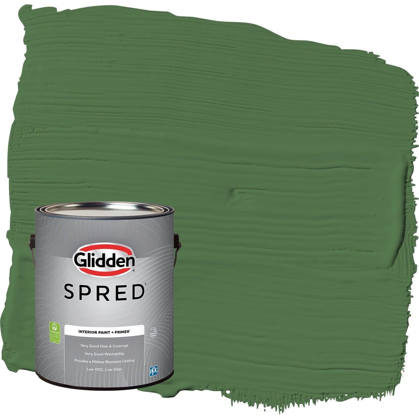 Glidden Spred Clover Leaf / Green, Flat Interior Paint with Primer, 1 Gallon