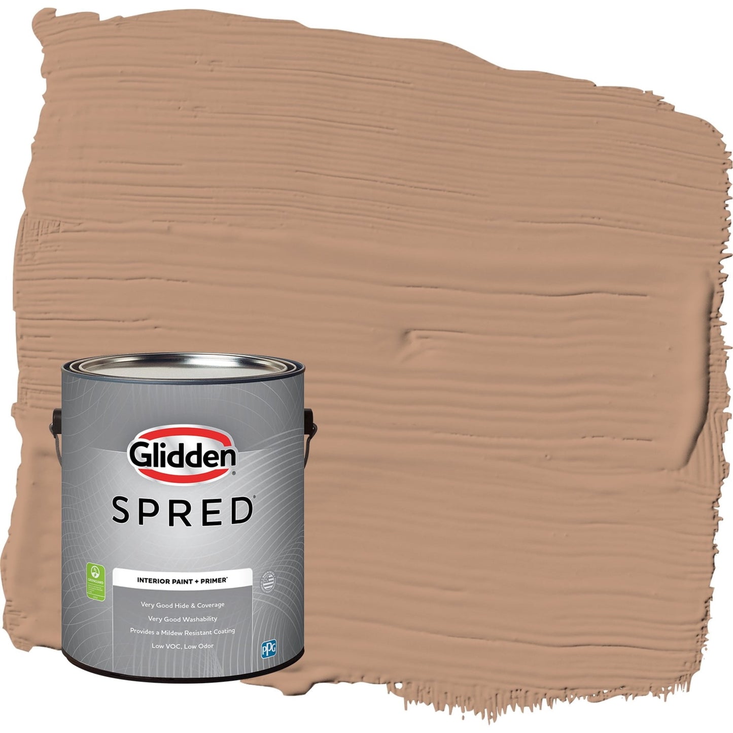 Glidden Spred Cool Clay / Beige, Eggshell Interior Paint with Primer, 1 Gallon