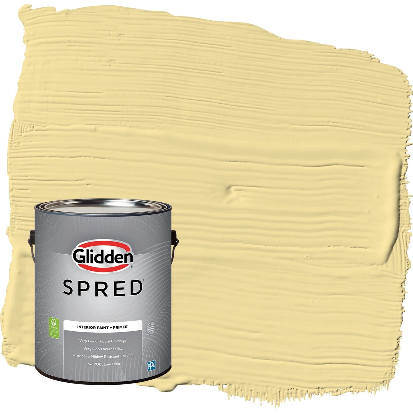 Glidden Spred Demeter / Yellow, Eggshell Interior Paint with Primer, 1 Gallon