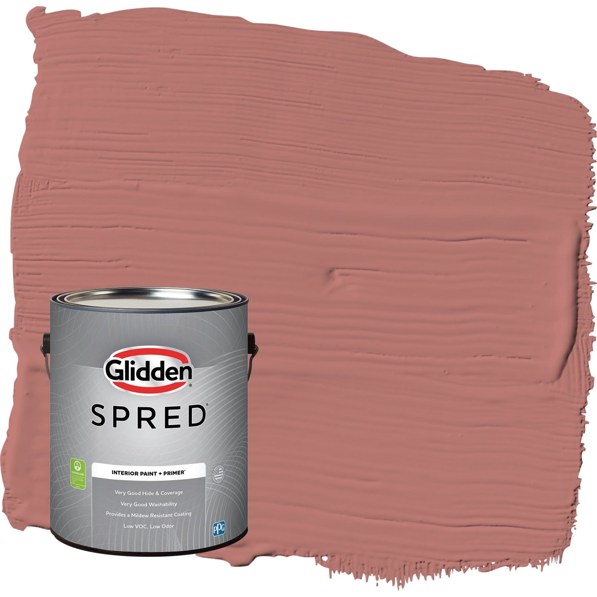 Glidden Spred Earth Rose / Red, Semi-Gloss Interior Paint with Primer, 1 Gallon