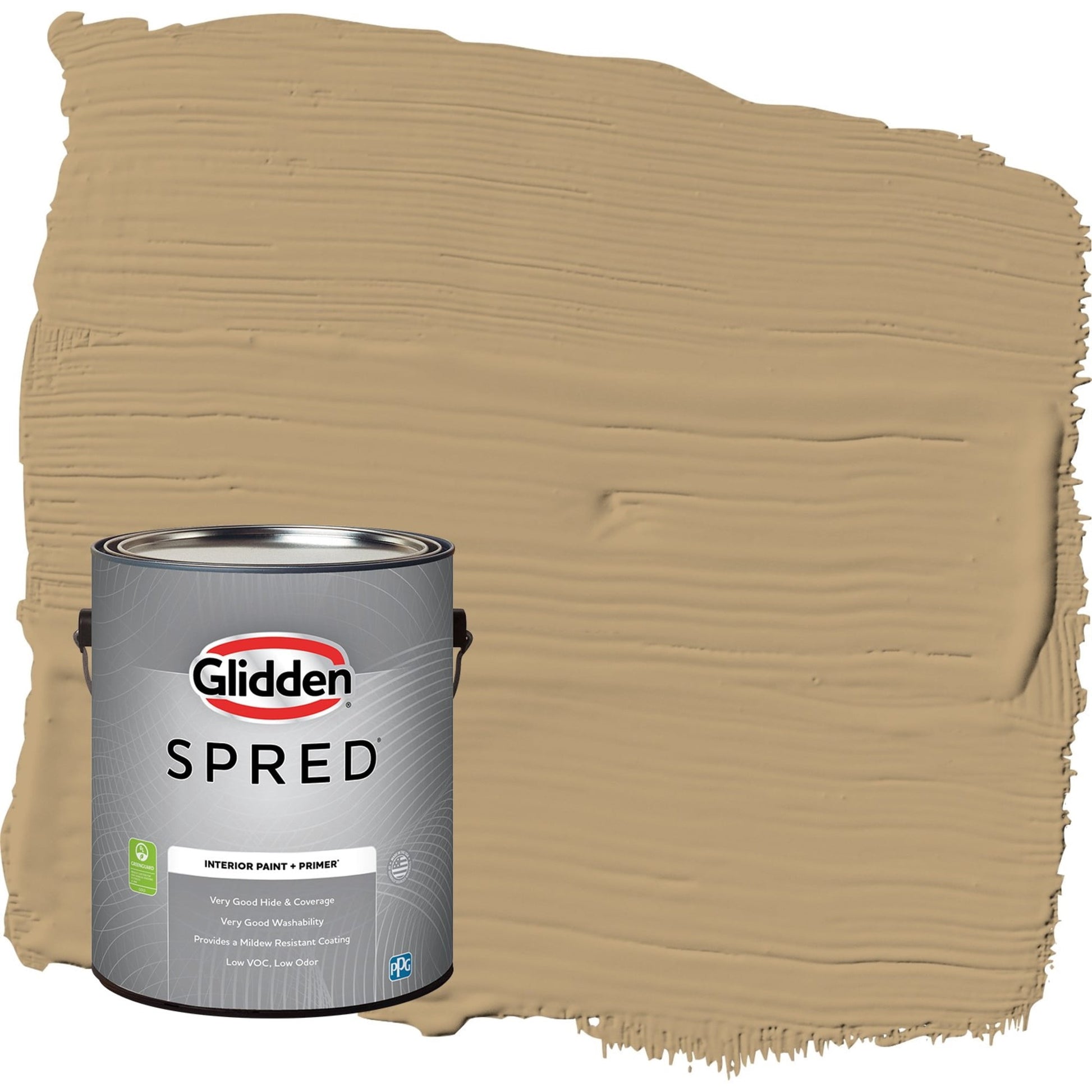 Glidden Spred Earthy Ocher / Beige, Eggshell Interior Paint with Primer, 1 Gallon