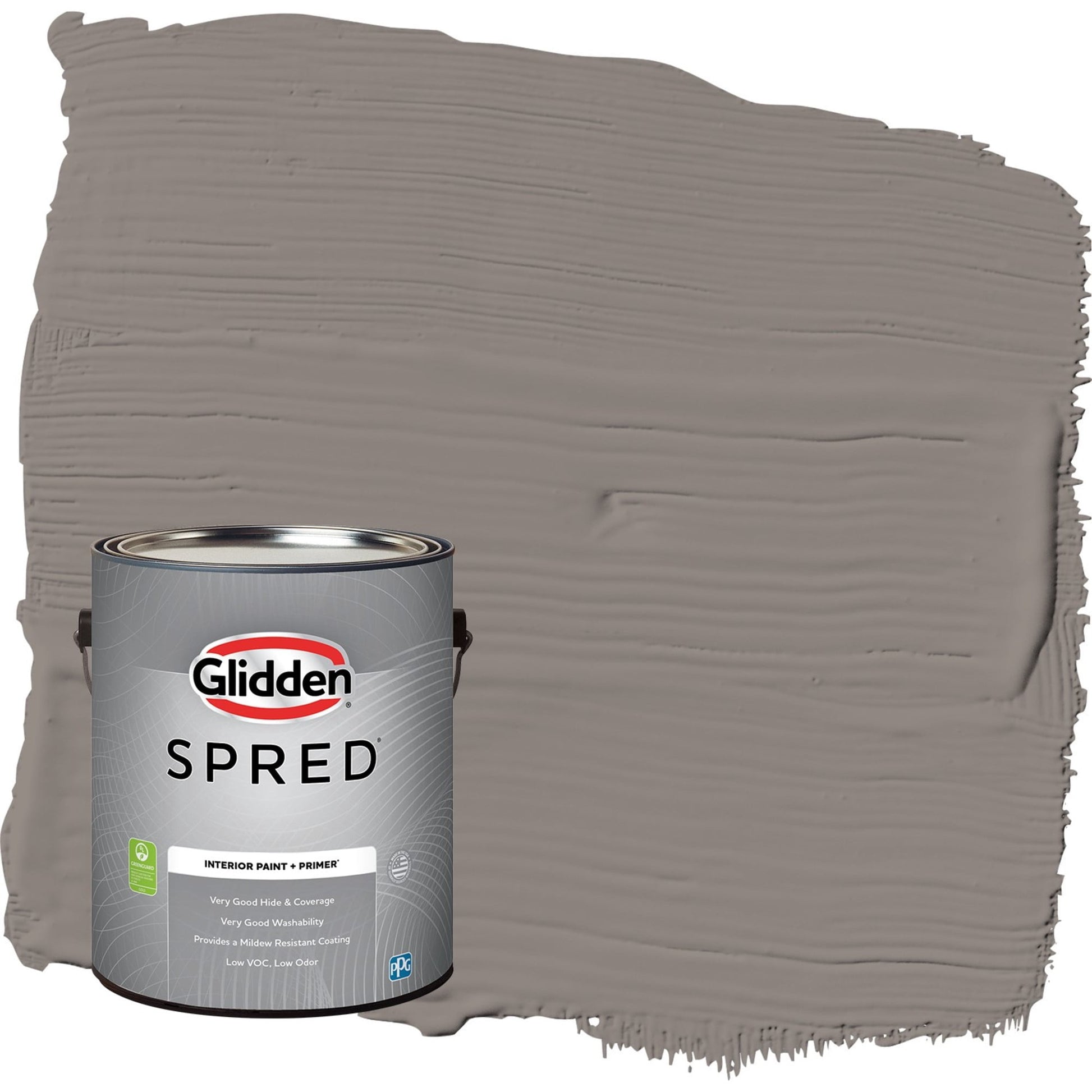 Glidden Spred Elephant Gray / Grey, Semi-Gloss Interior Paint with Primer, 1 Gallon