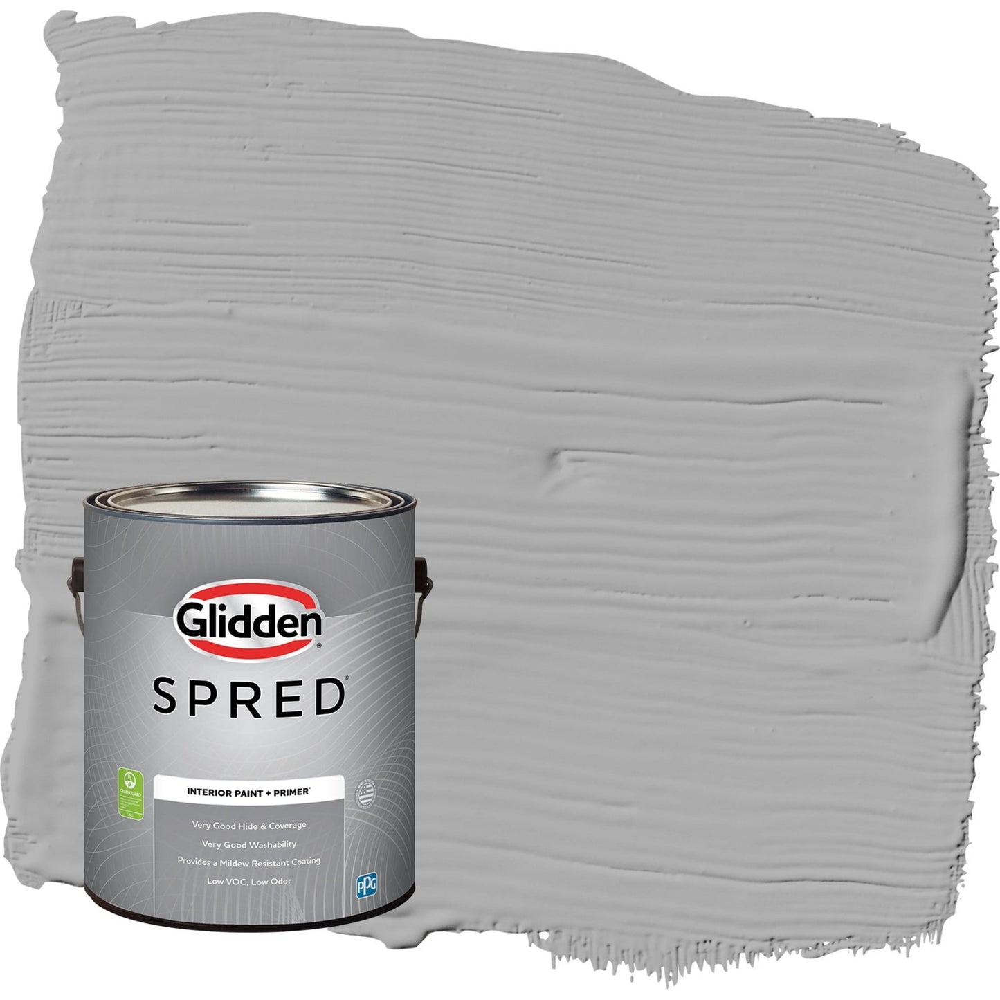 Glidden Spred Flagstone / Gray, Eggshell Interior Paint with Primer, 1 Gallon
