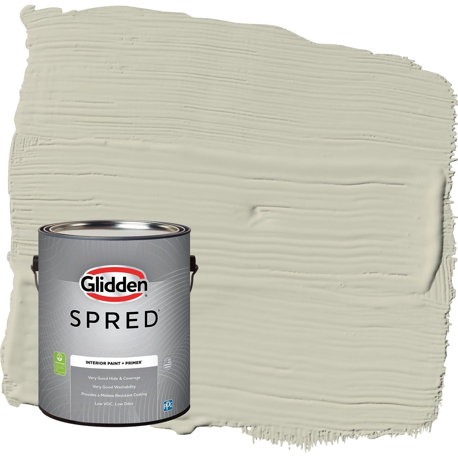 Glidden Spred French Gray Linen / Grey, Eggshell Interior Paint with Primer, 1 Gallon