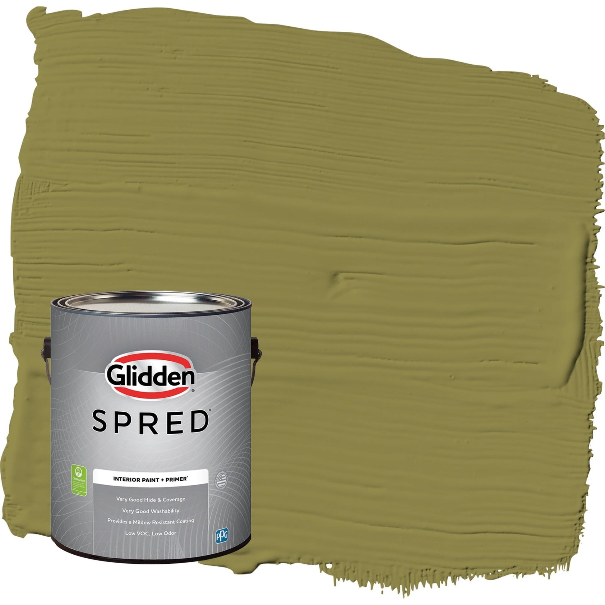 Glidden Spred Frog's Legs / Green, Semi-Gloss Interior Paint with Primer, 1 Gallon
