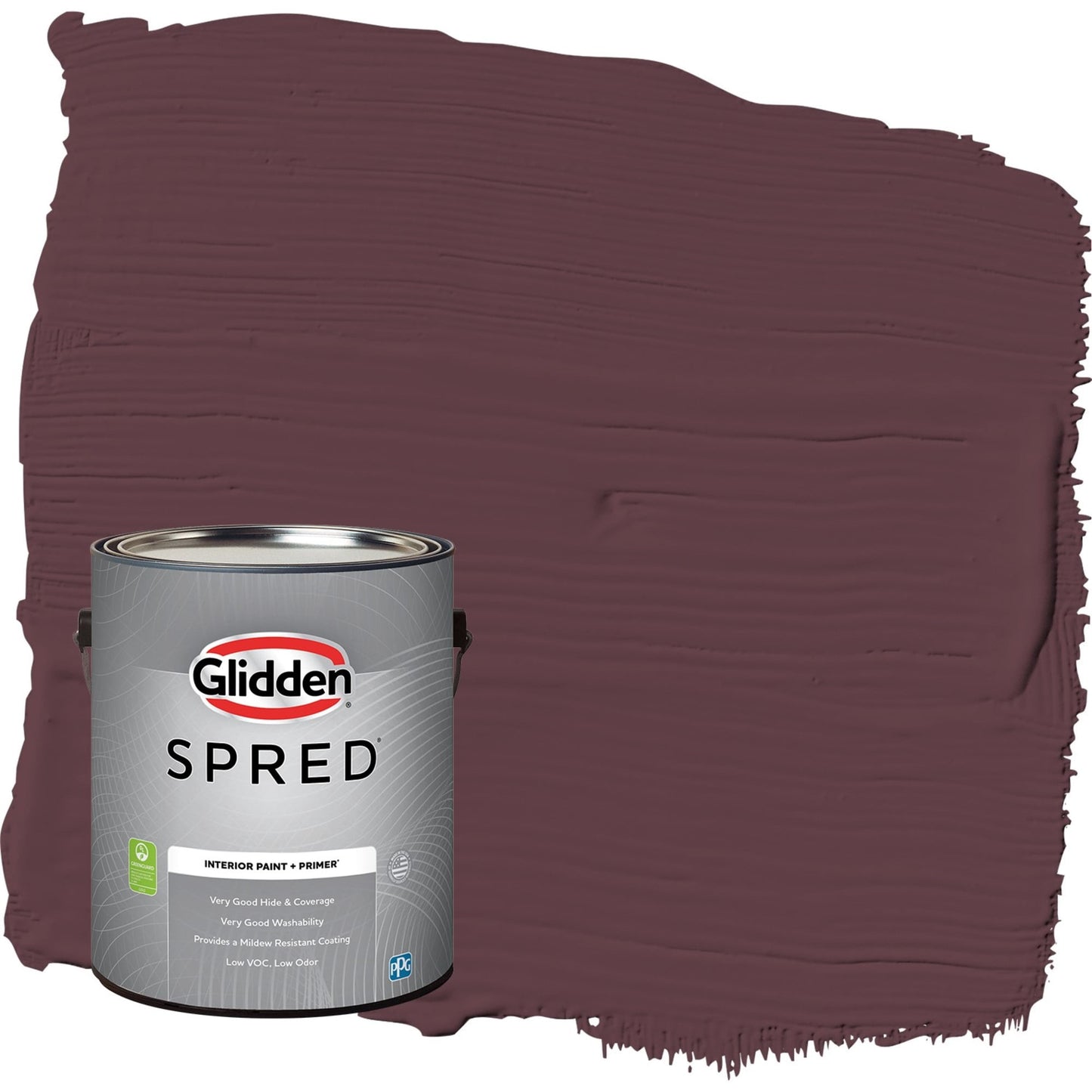 Glidden Spred Gooseberry / Purple, Flat Interior Paint with Primer, 1 Gallon