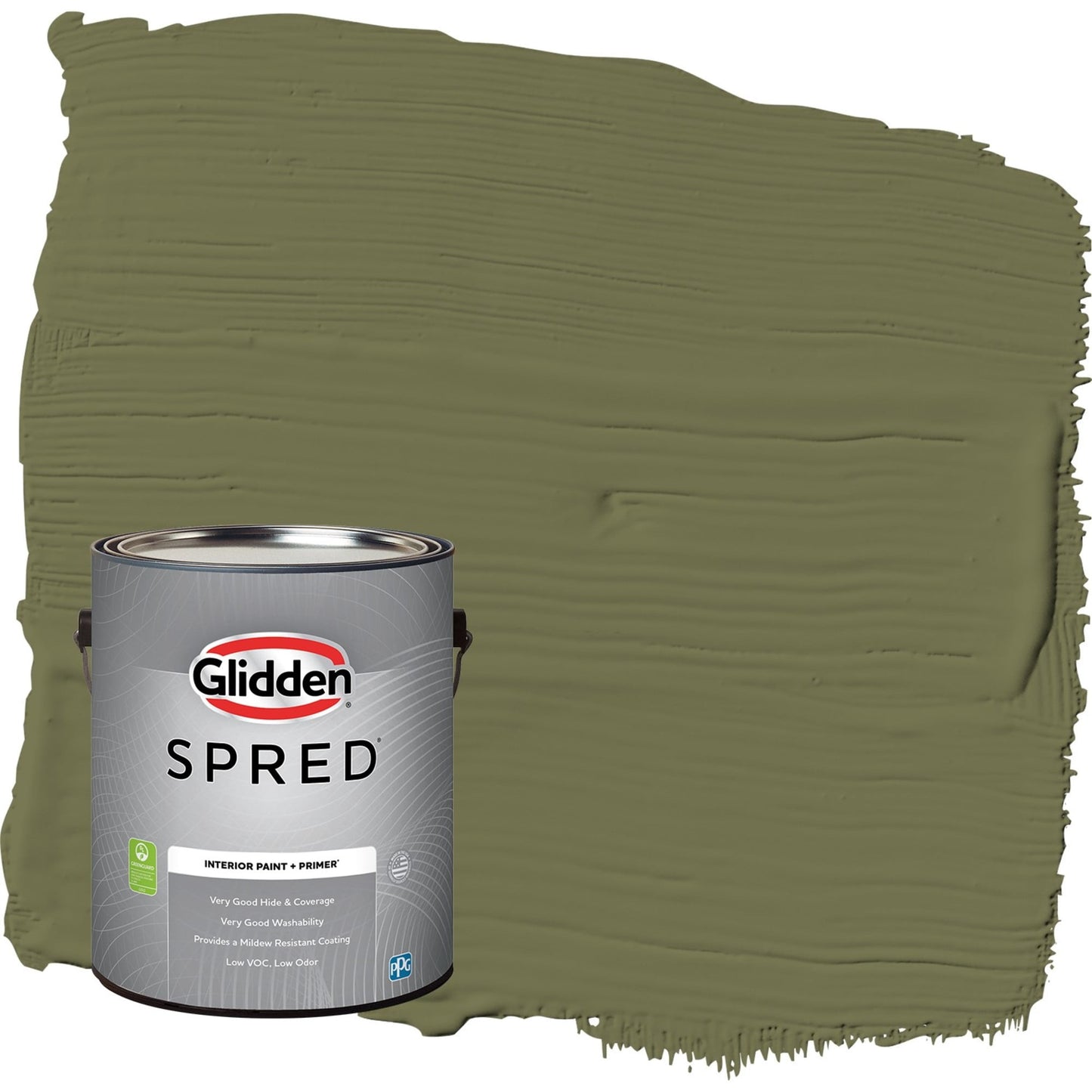 Glidden Spred Gratefully Grass / Green, Semi-Gloss Interior Paint with Primer, 1 Gallon