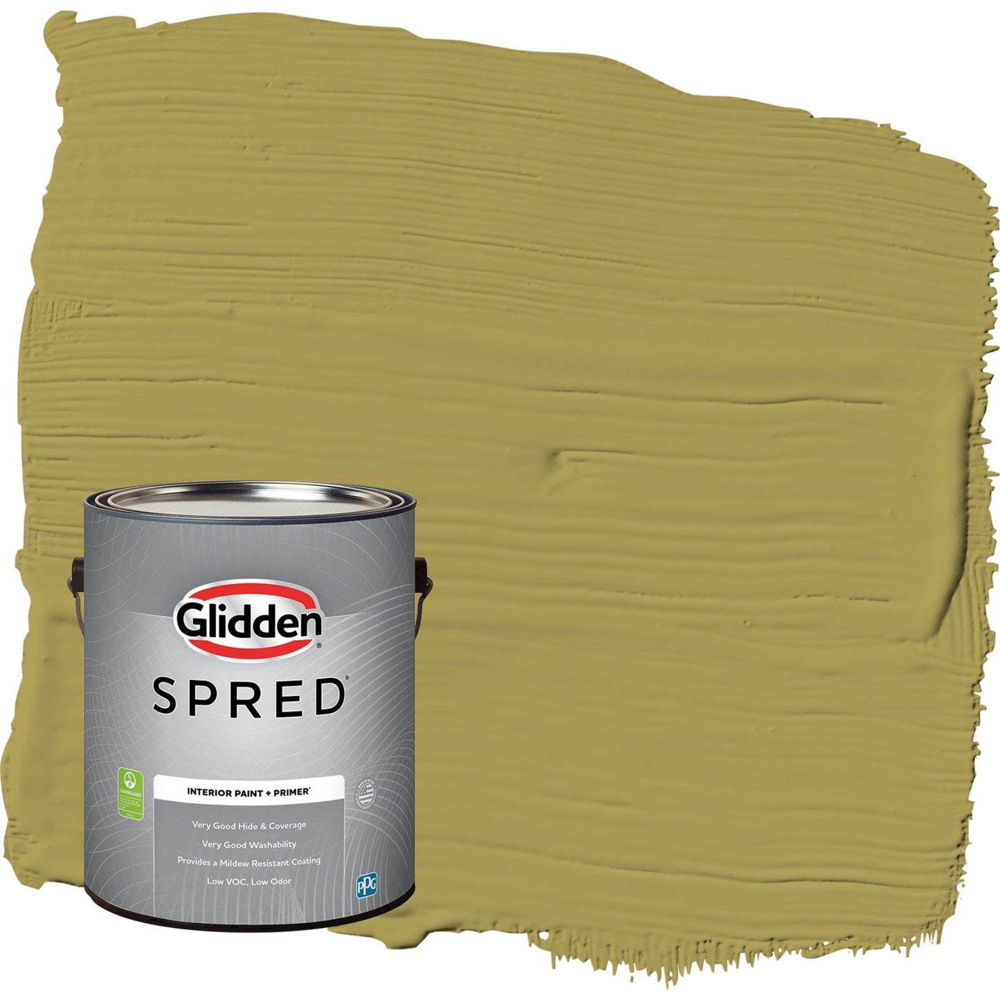 Glidden Spred Gremlin / Green, Semi-Gloss Interior Paint with Primer, 1 Gallon