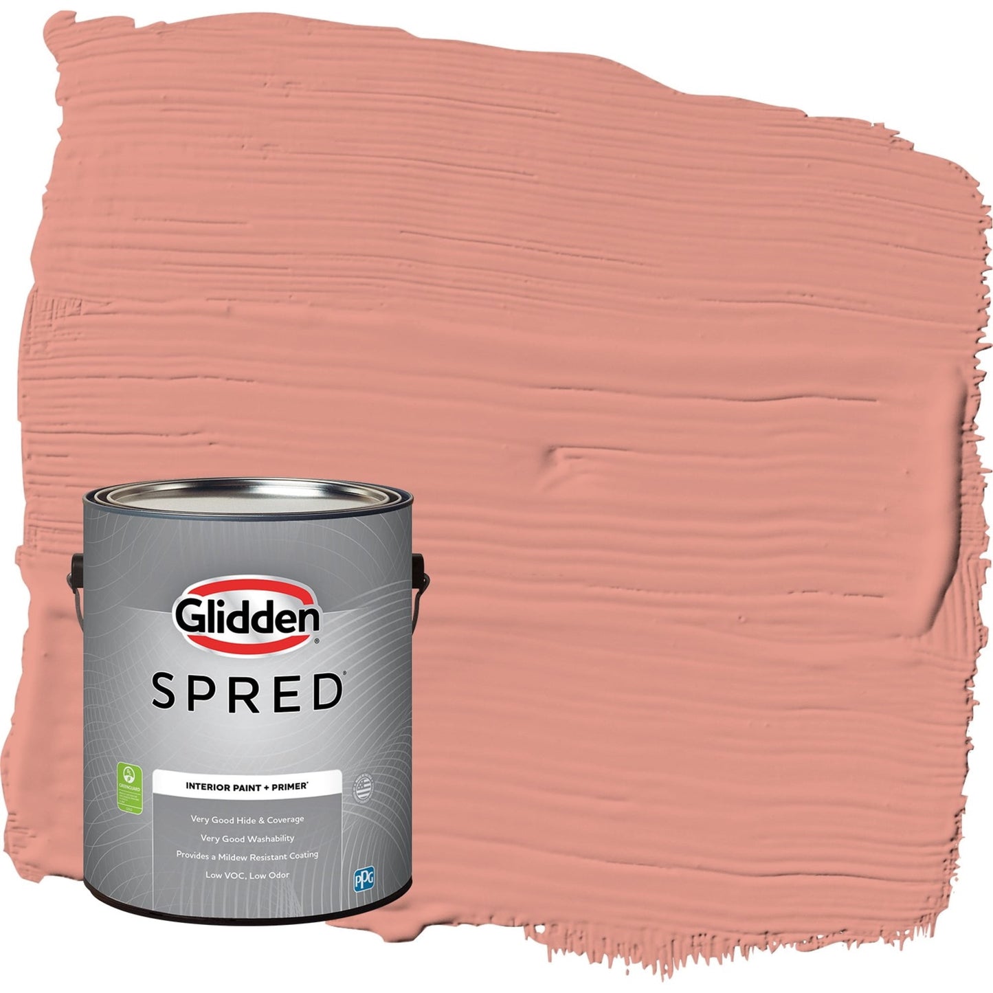 Glidden Spred Holland Tile / Red, Eggshell Interior Paint with Primer, 1 Gallon