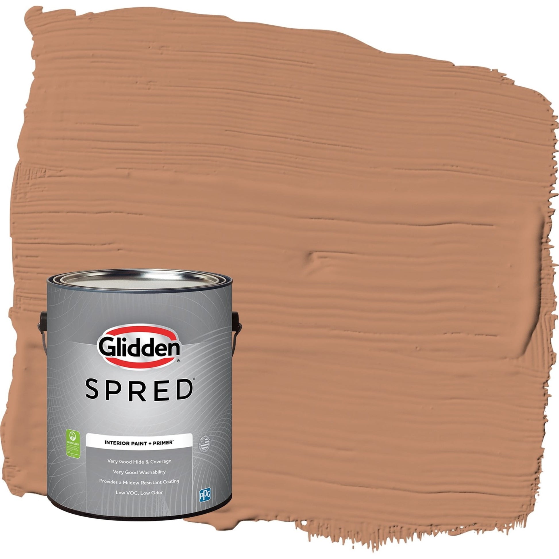Glidden Spred Honey Graham / Orange, Eggshell Interior Paint with Primer, 1 Gallon