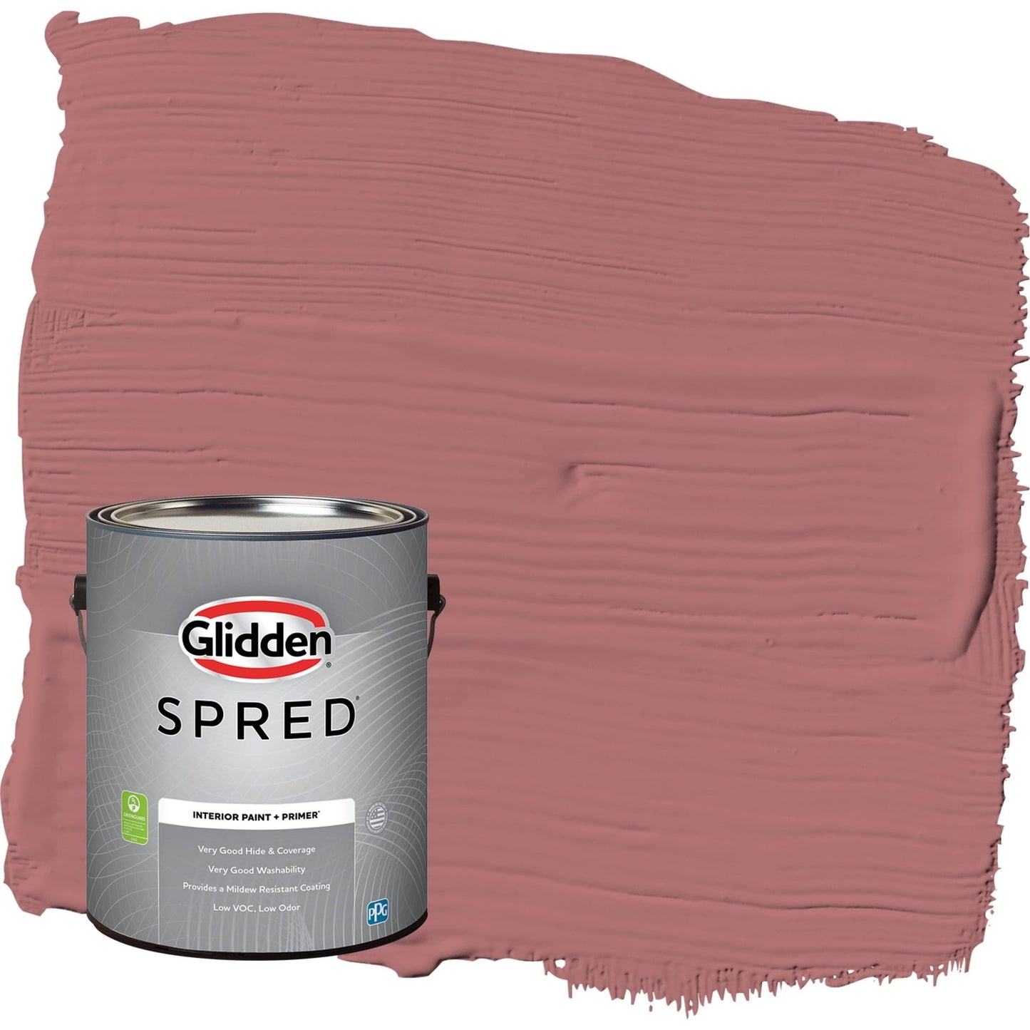 Glidden Spred Horizon Glow / Red, Flat Interior Paint with Primer, 1 Gallon