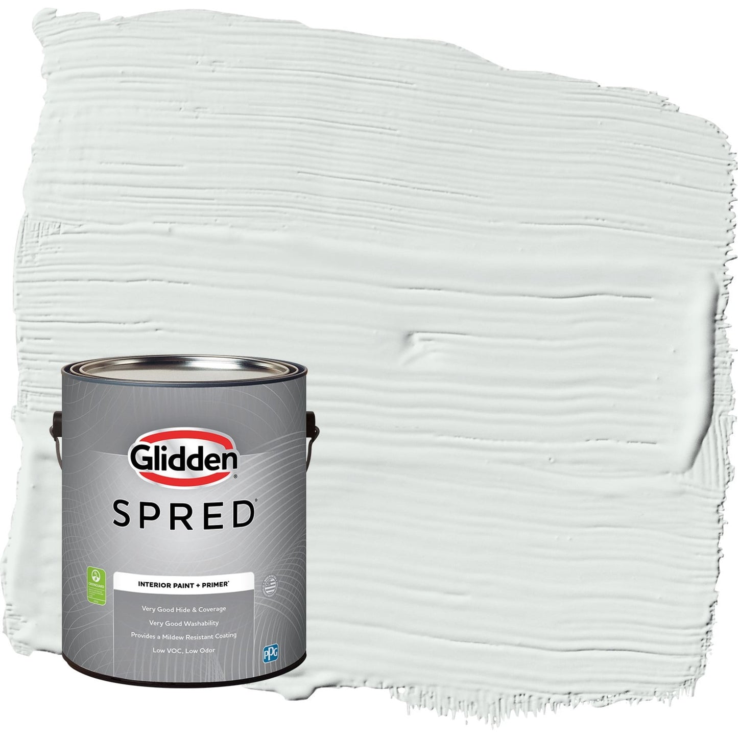 Glidden Spred Icy Bay / Off-White Semi-Gloss Interior Paint with Primer, 1 Gallon
