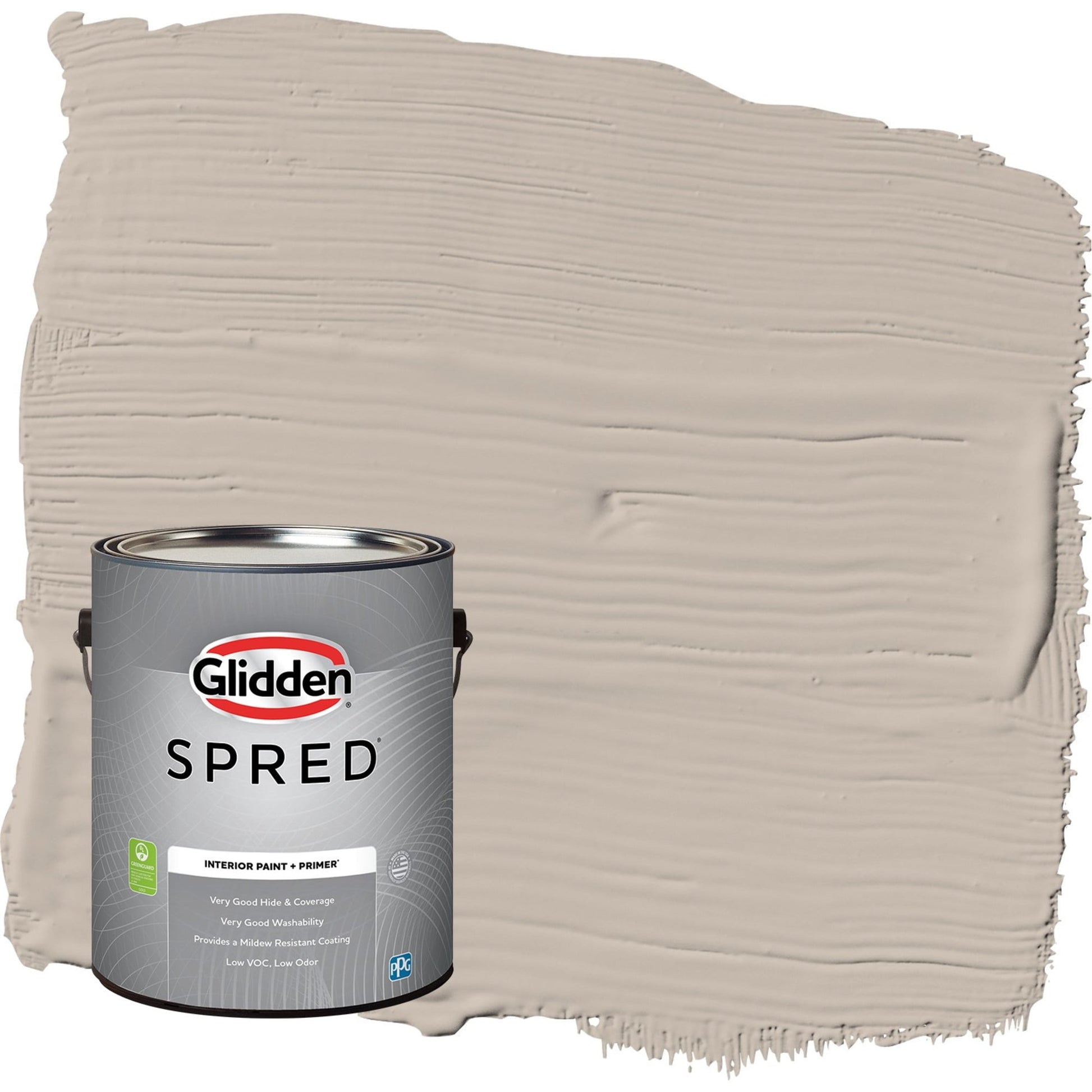 Glidden Spred Legendary / Beige, Semi-Gloss Interior Paint with Primer, 1 Gallon