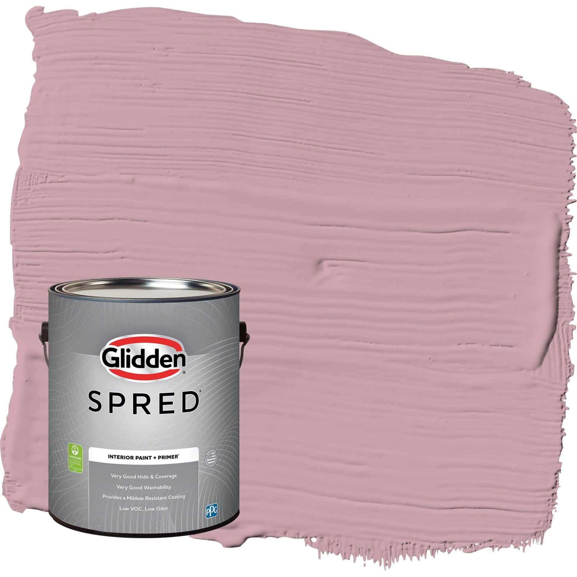 Glidden Spred Lighthearted Rose / Purple, Eggshell Interior Paint with Primer, 1 Gallon